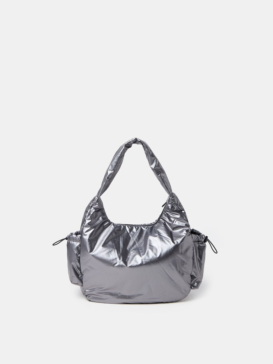 Metallic-effect shoulder bag_0