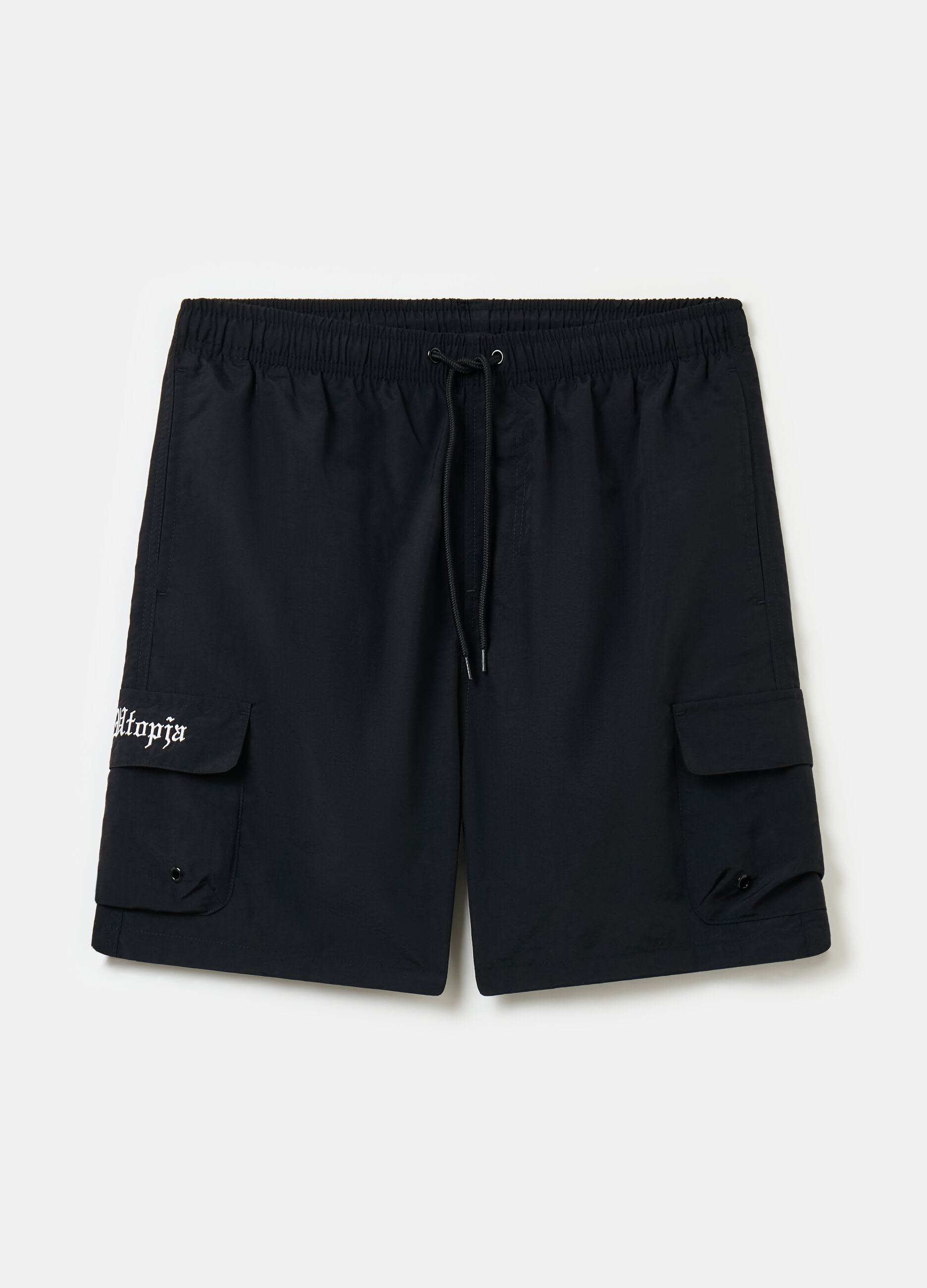 Ovs Cargo Swim Shorts Black