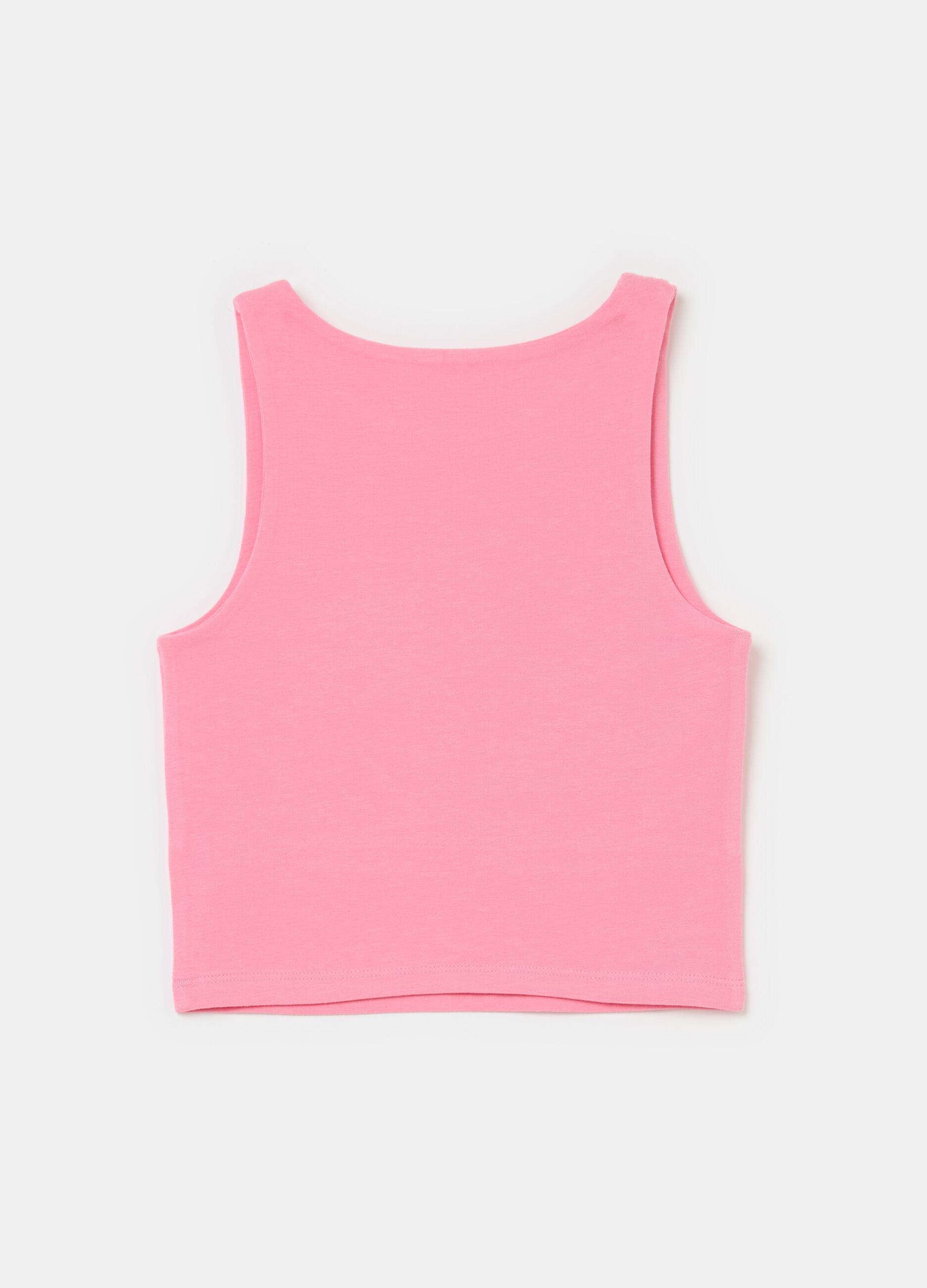 Tank top with lettering print