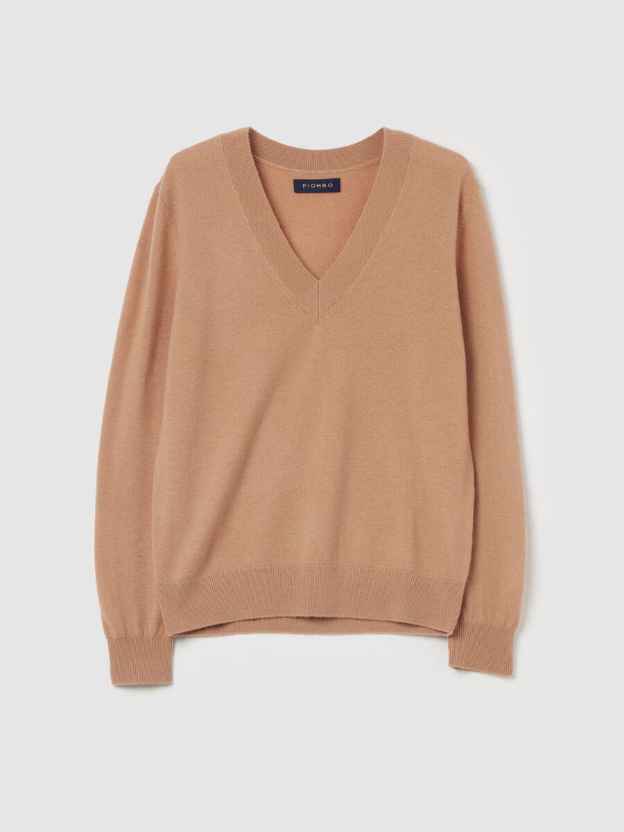 V-neck pullover in wool_4