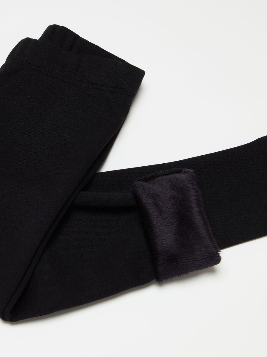 Solid colour stretch leggings_2