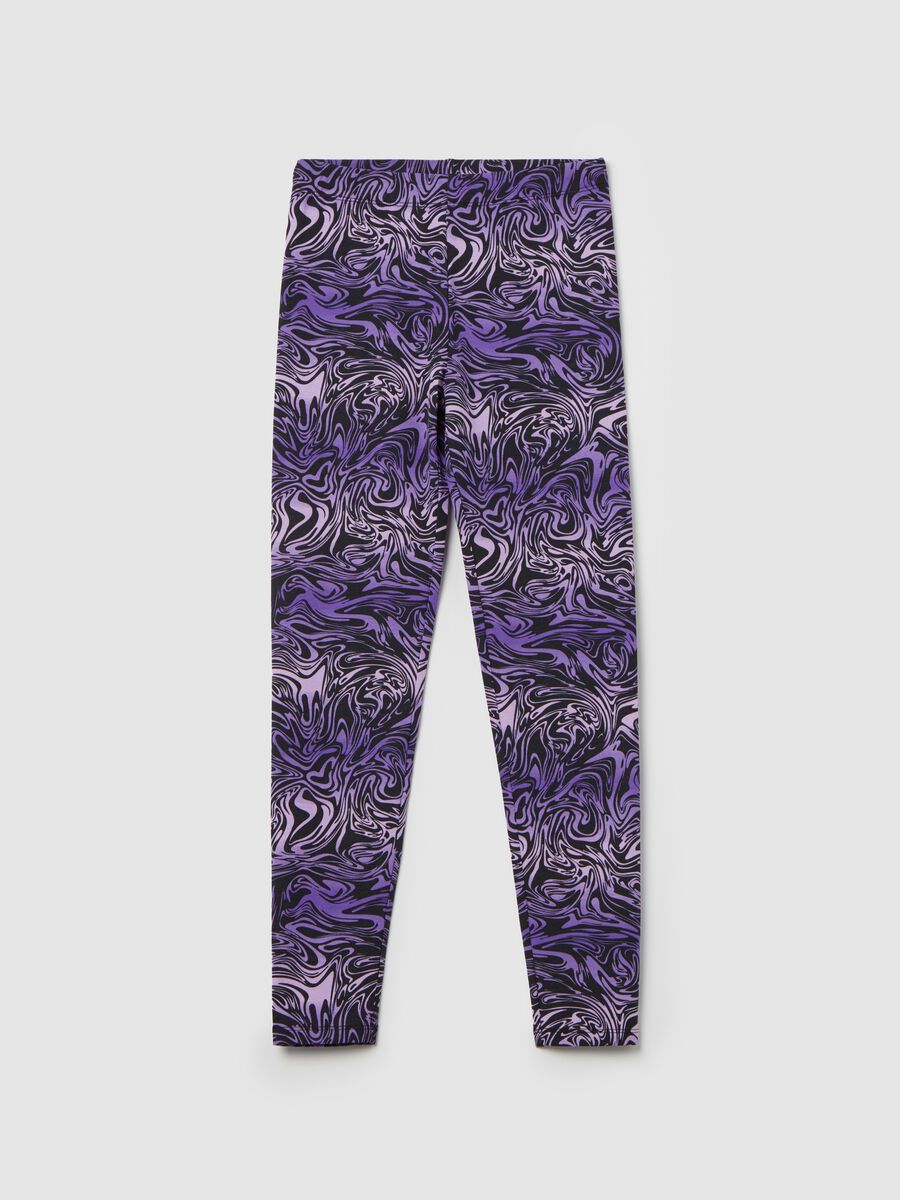 Leggings with all-over print_0