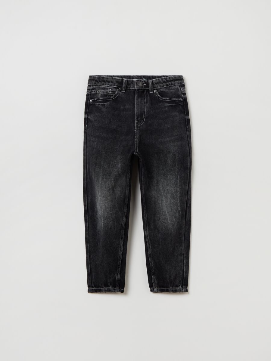 Cropped-fit jeans with five pockets_0