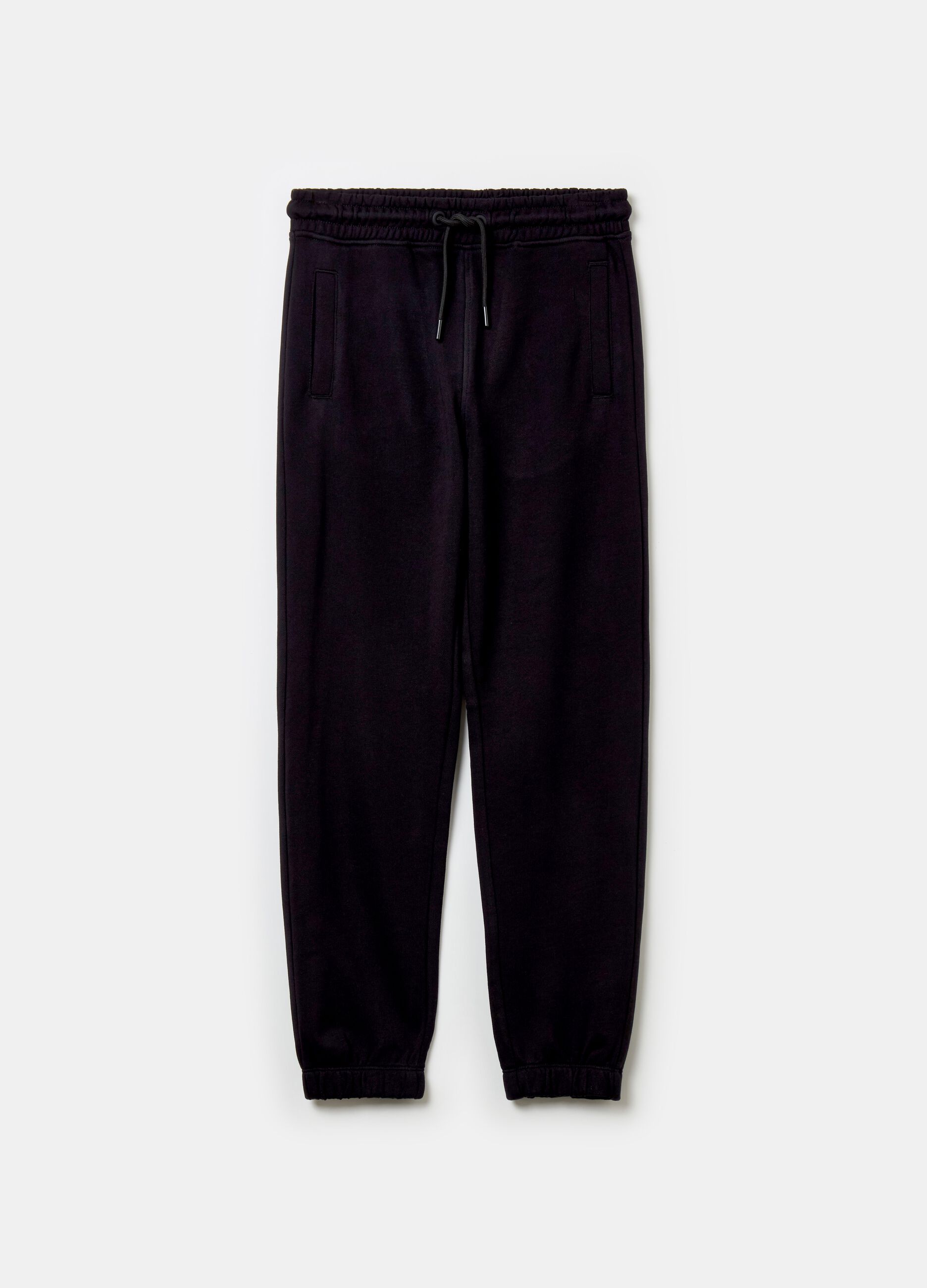 Essential joggers in organic cotton with drawstring