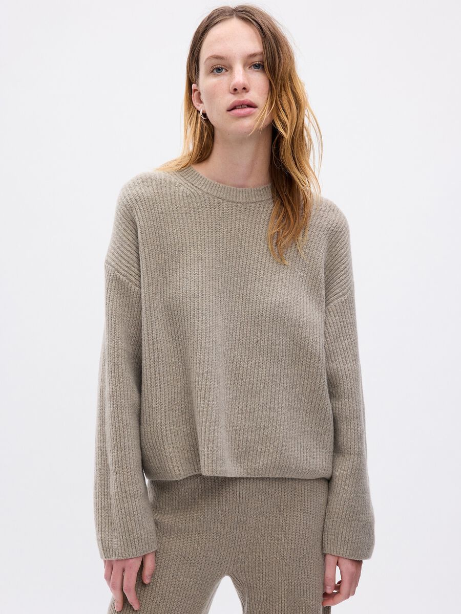 Oversize ribbed pullover_0