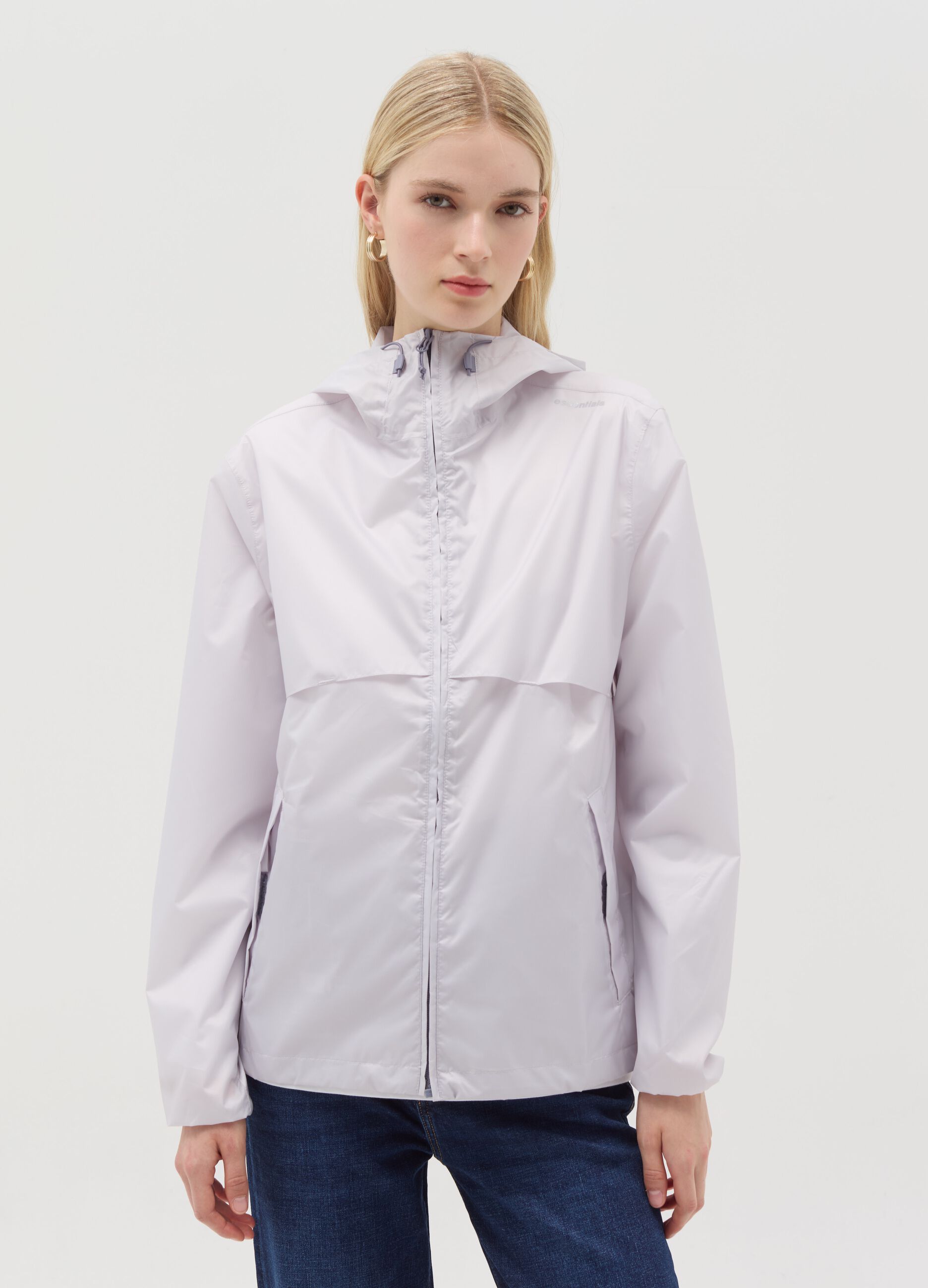 Full-zip waterproof jacket