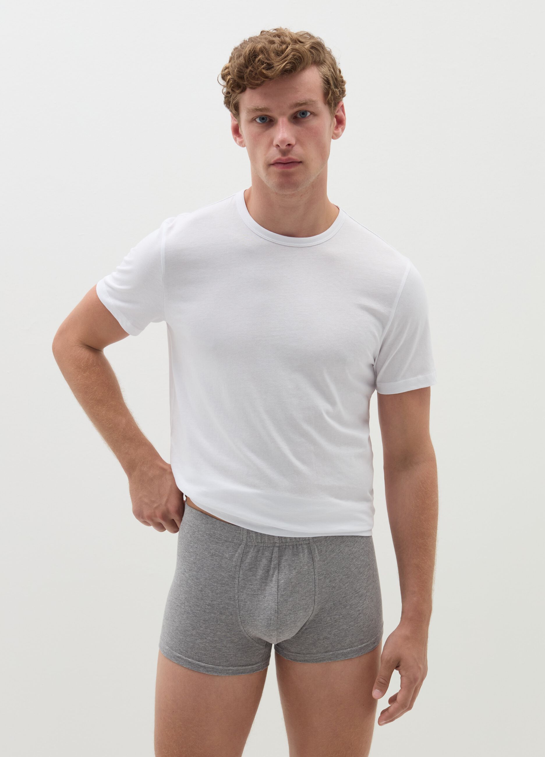 Three-pack organic cotton boxer shorts