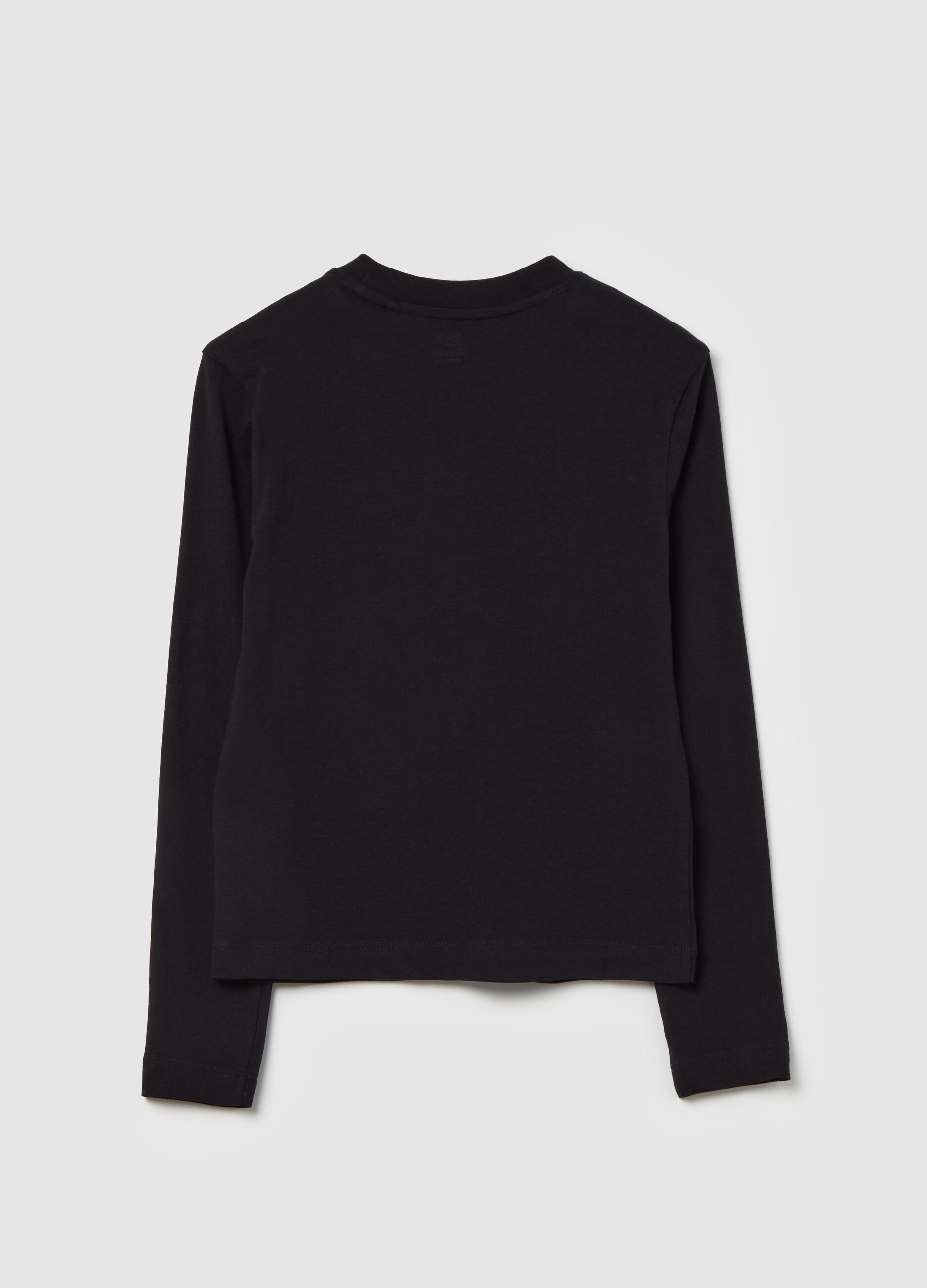 Long-sleeved T-shirt in organic cotton