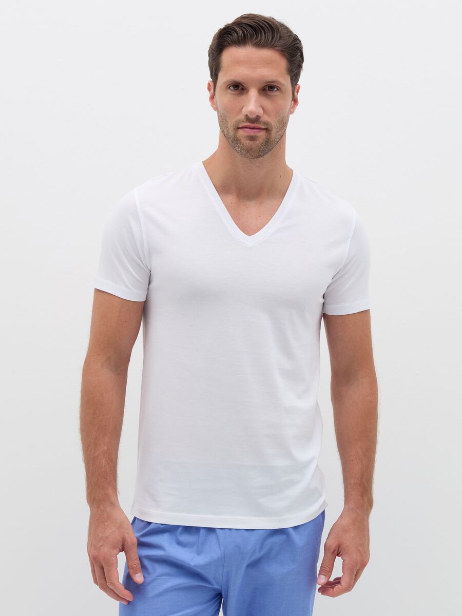 Bipack t-shirt intime in cotone Supima scollo a V_0