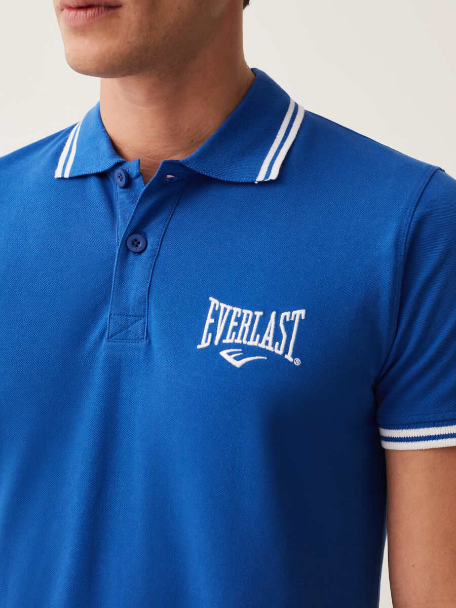 Pique polo shirt with Everlast logo_3