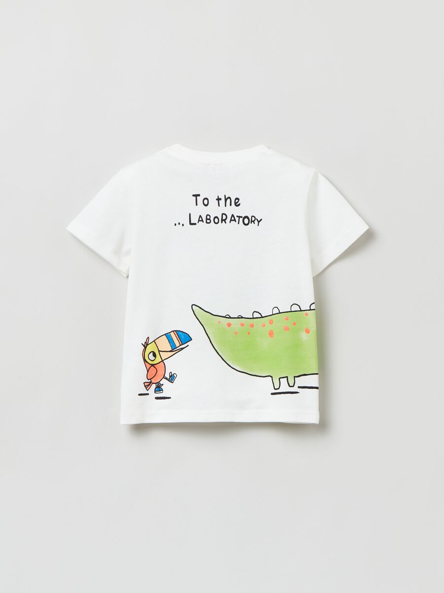 T-shirt con stampa coccodrillo_1