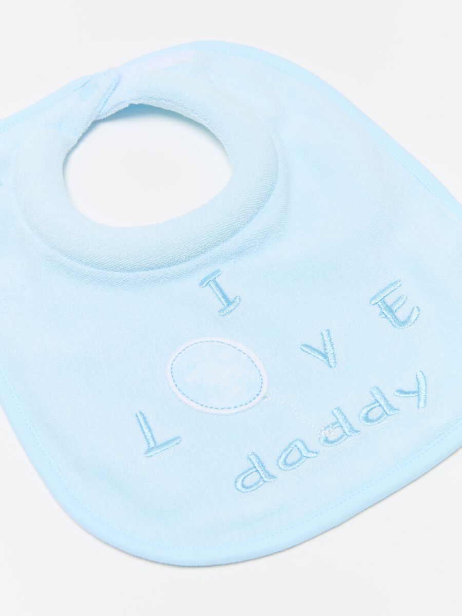 Two-pack bibs in terry with embroidery_2