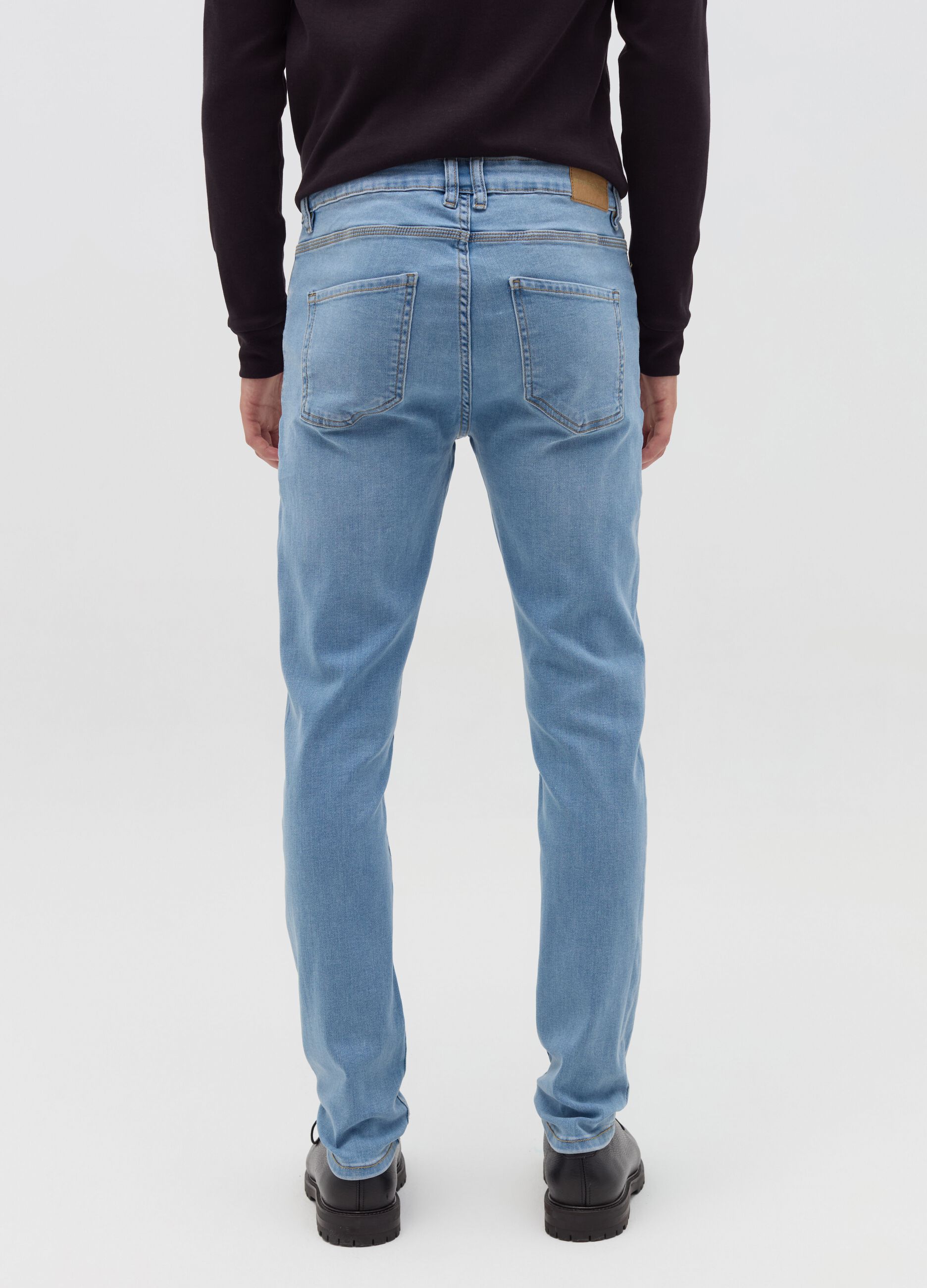 Super-skinny-fit jeans with fading