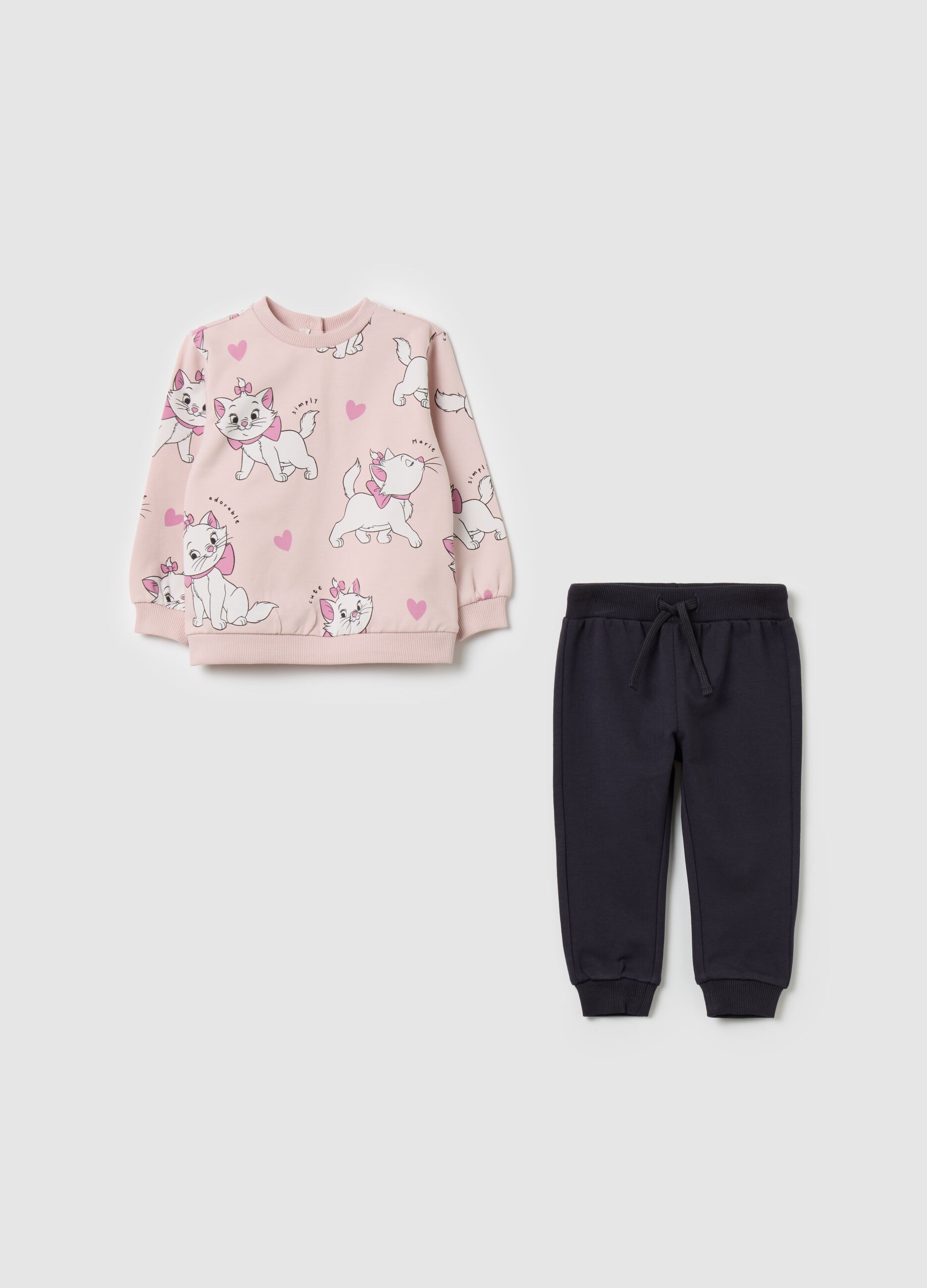 Organic cotton jogging set with Marie print