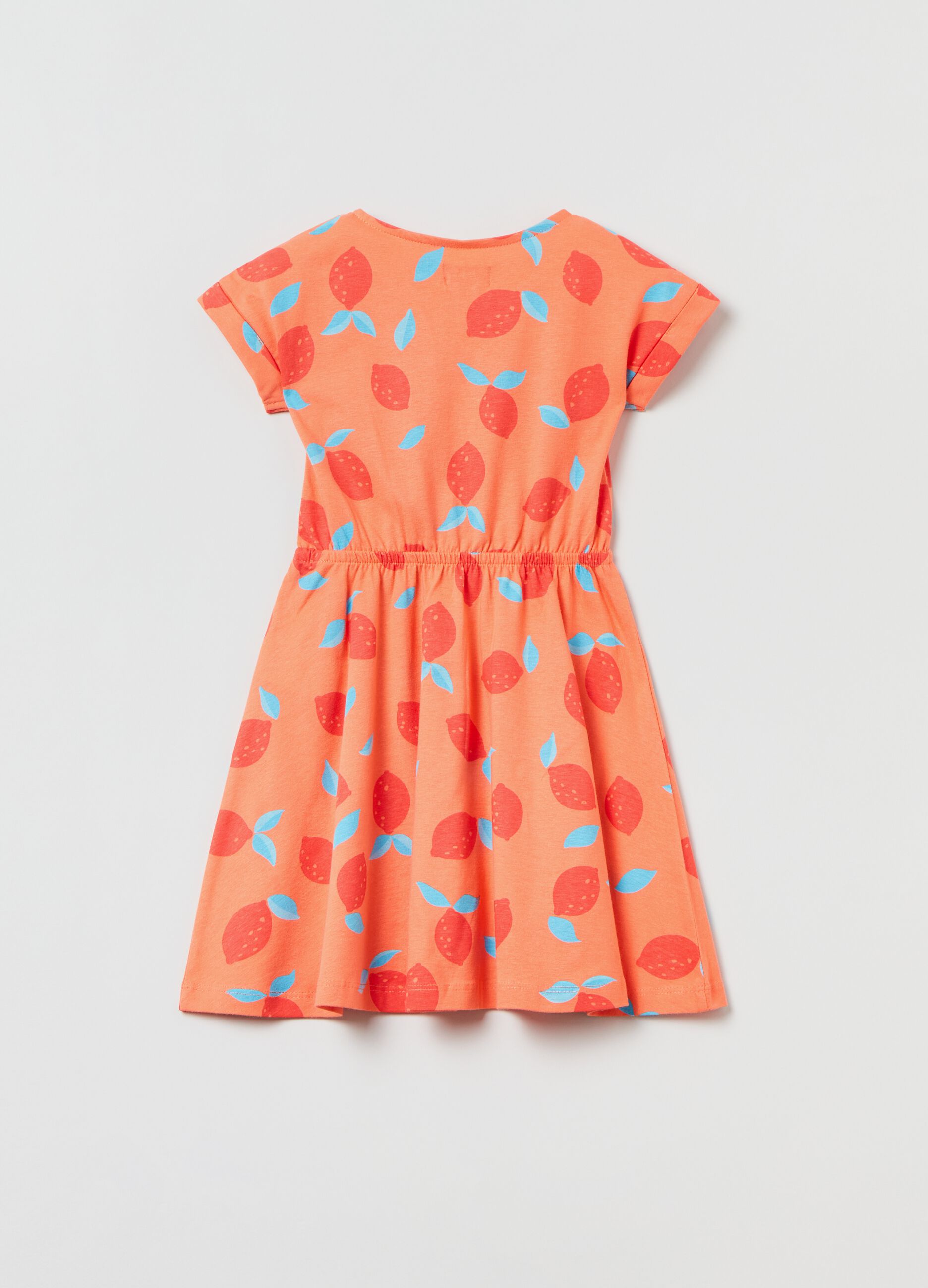 Cotton dress with print