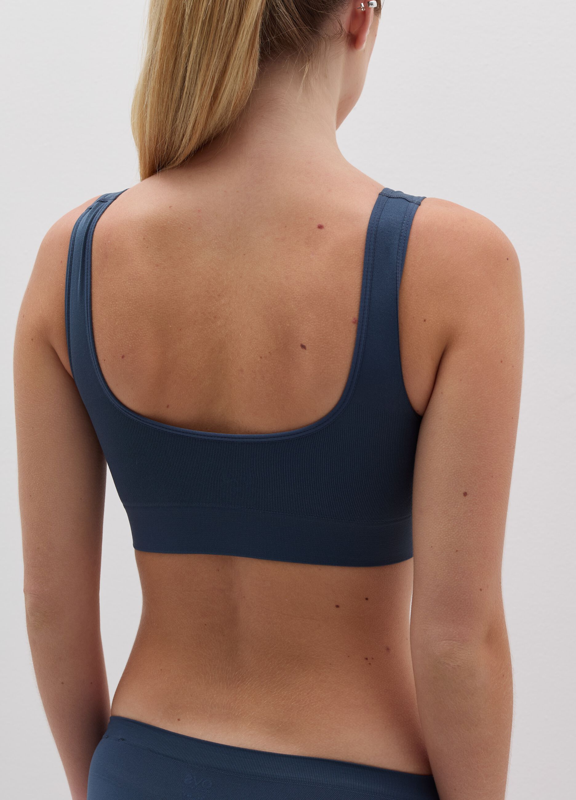 The One seamless bralette with wide shoulder straps