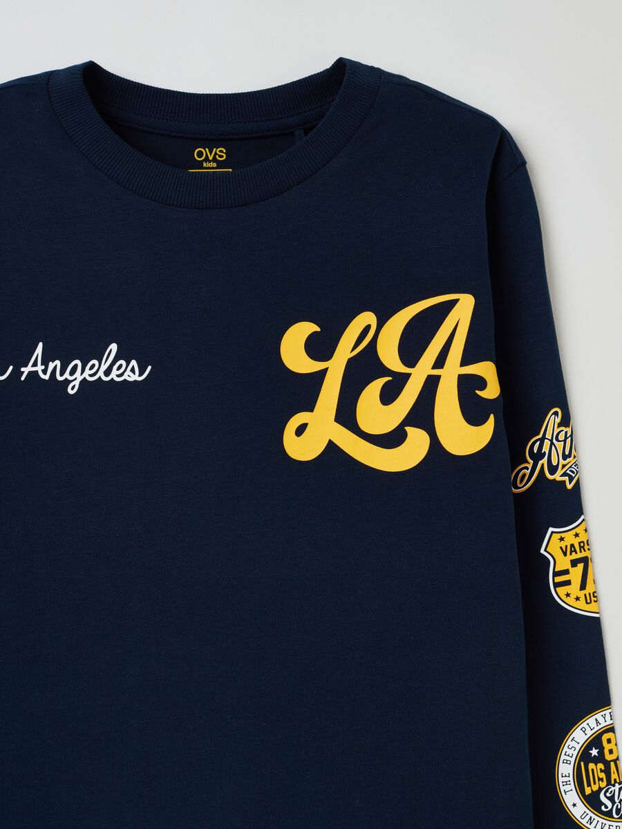 Long-sleeved T-shirt with lettering print_2