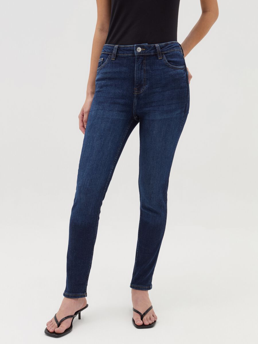 Skinny-fit jeans with five pockets_1