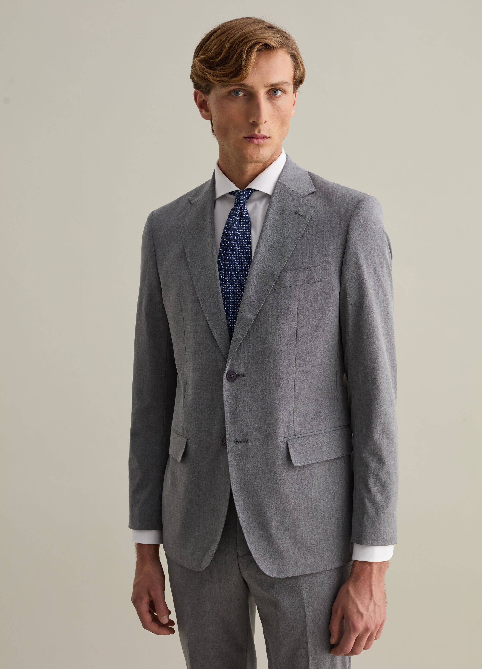 Slim-fit blazer in viscose blend