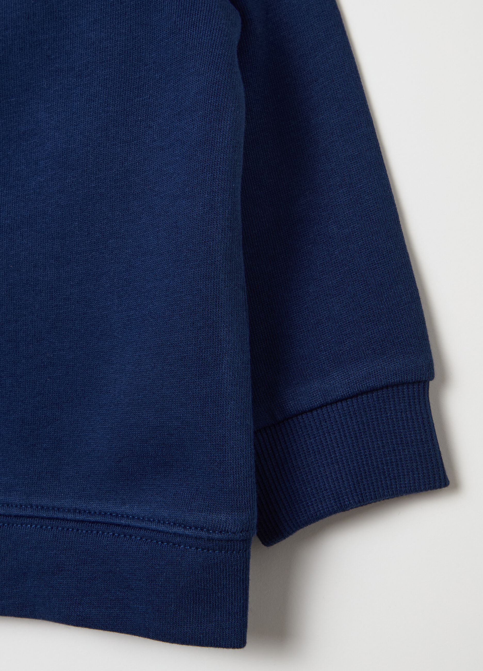 Full-zip sweatshirt in French terry with hood