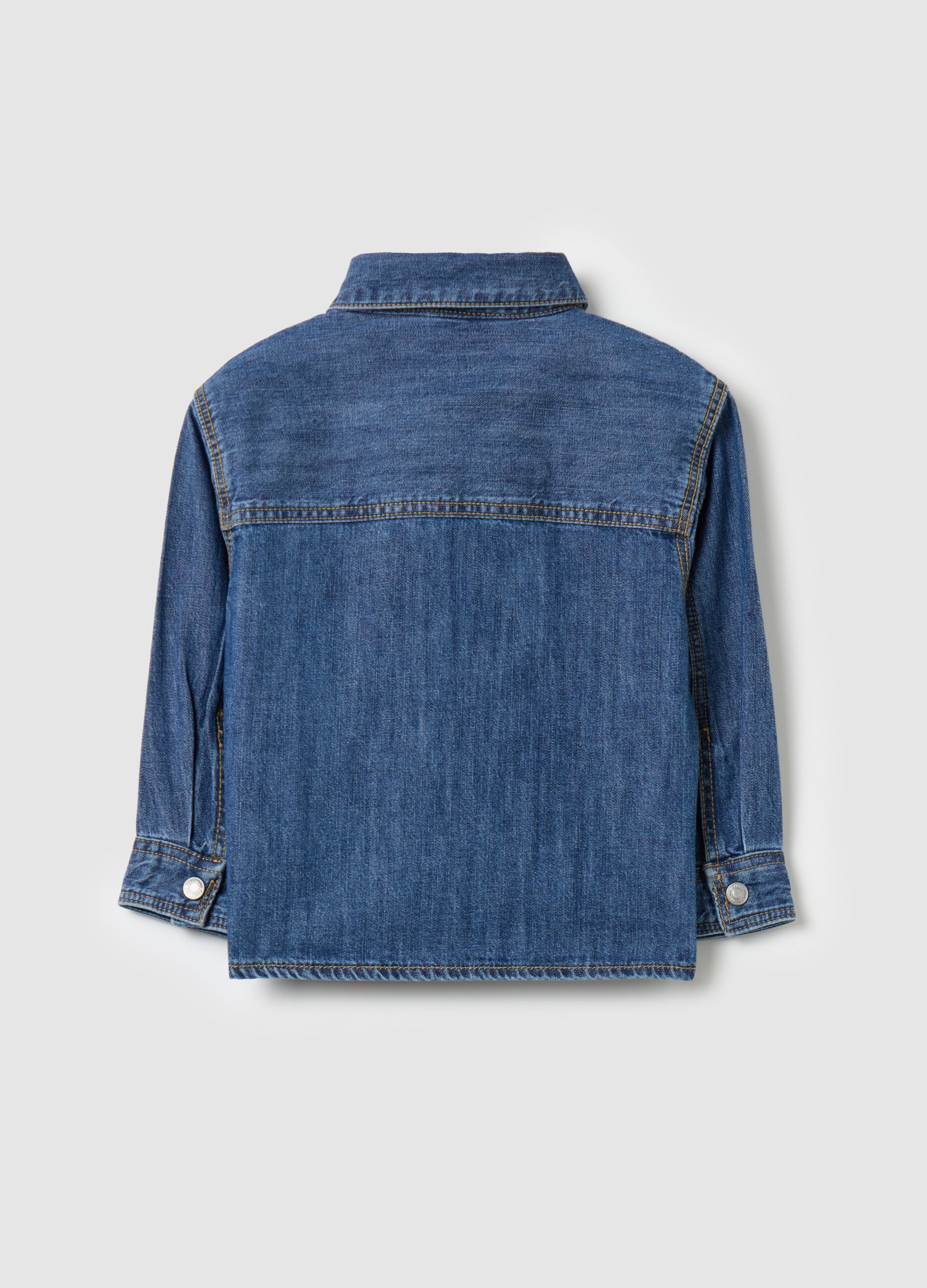 Denim shirt with pocket