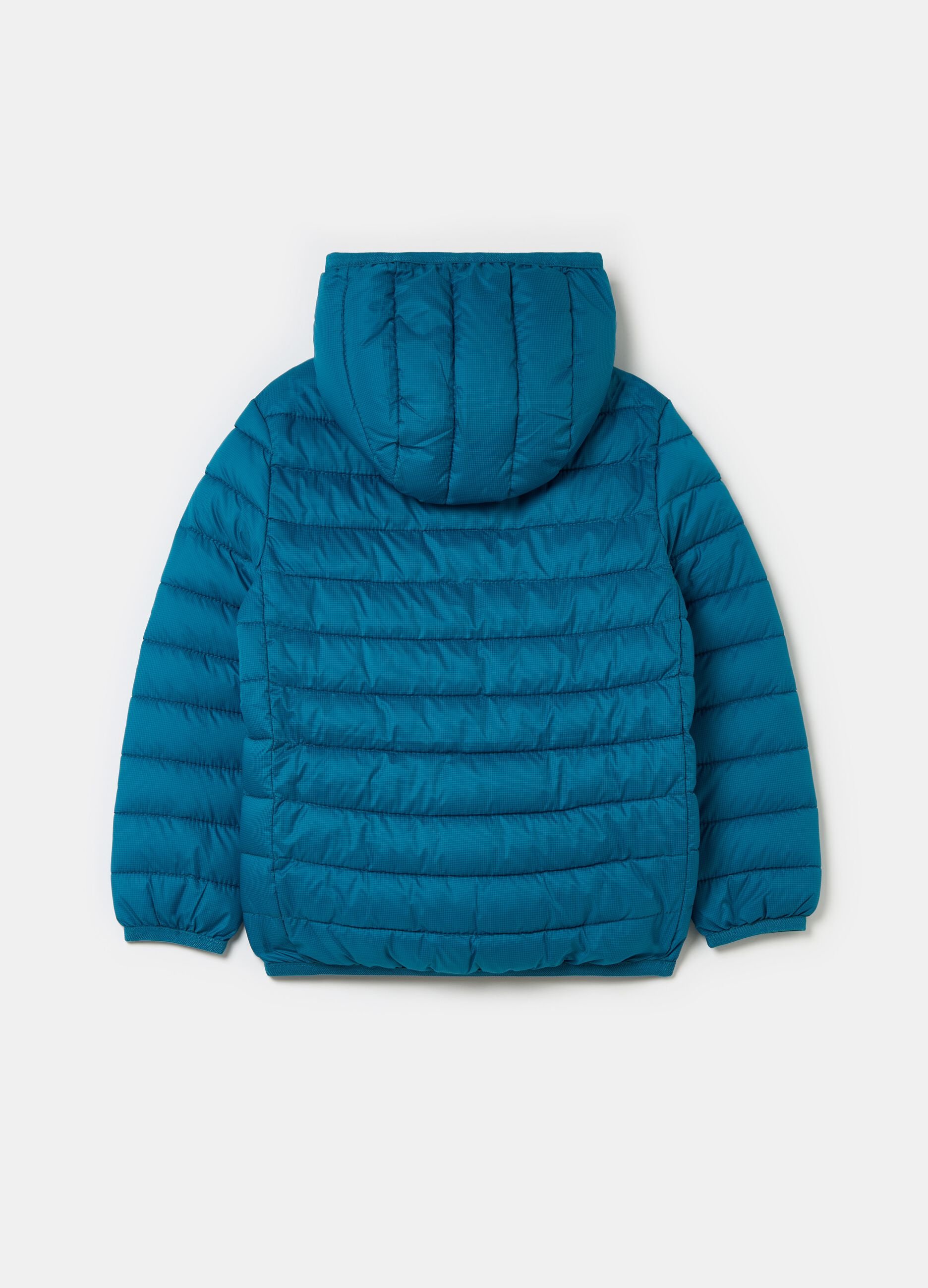 Ultralight down jacket with ripstop weave