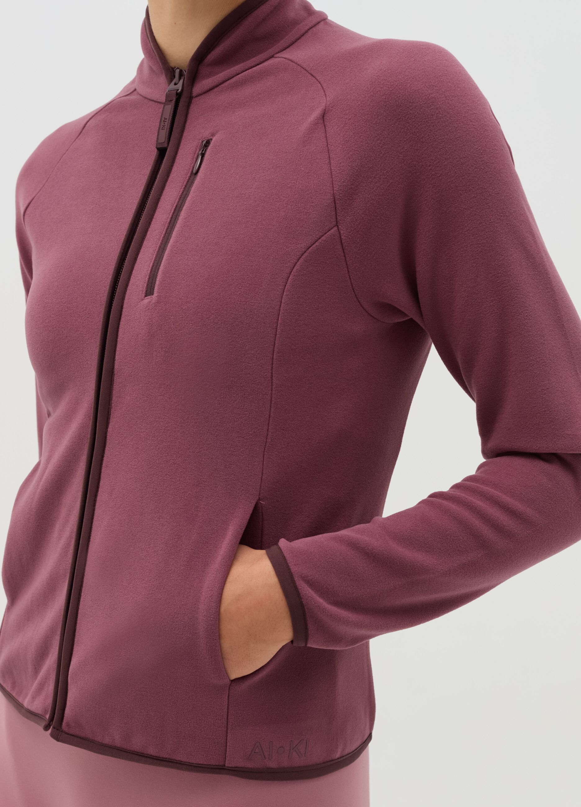 AI•KI full-zip sweatshirt in fleece