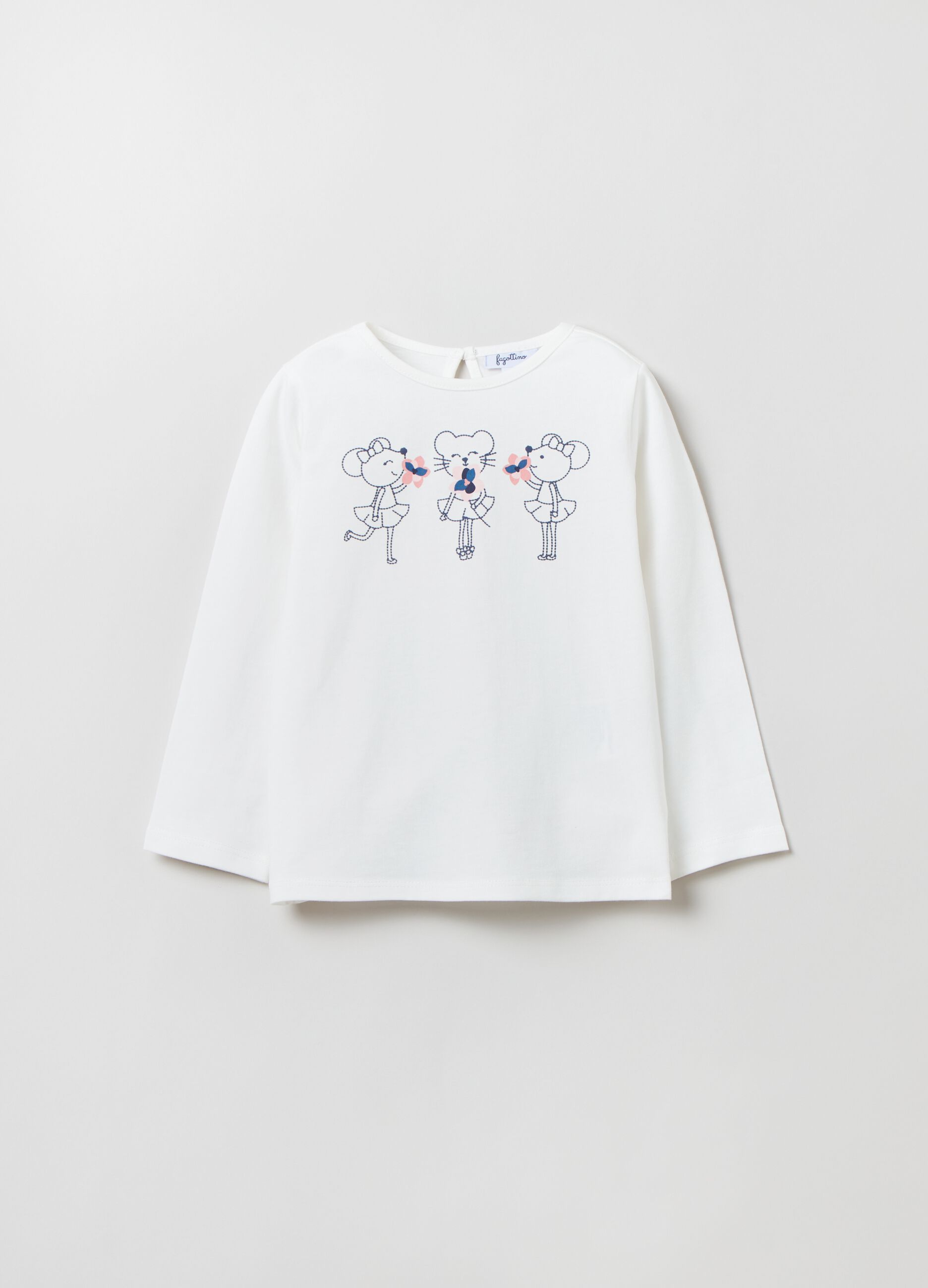 Long-sleeved T-shirt with print