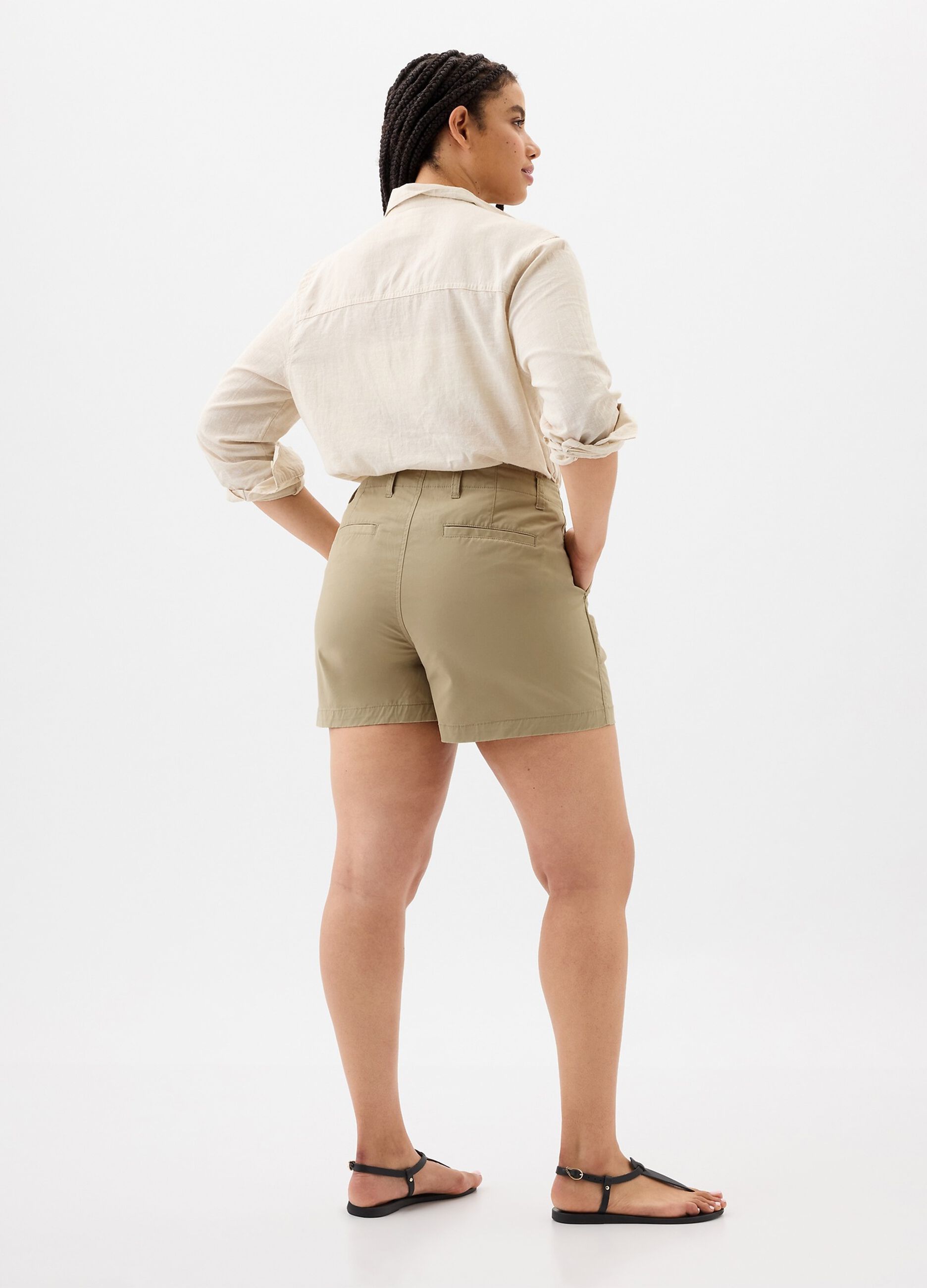 Chino shorts in stretch cotton