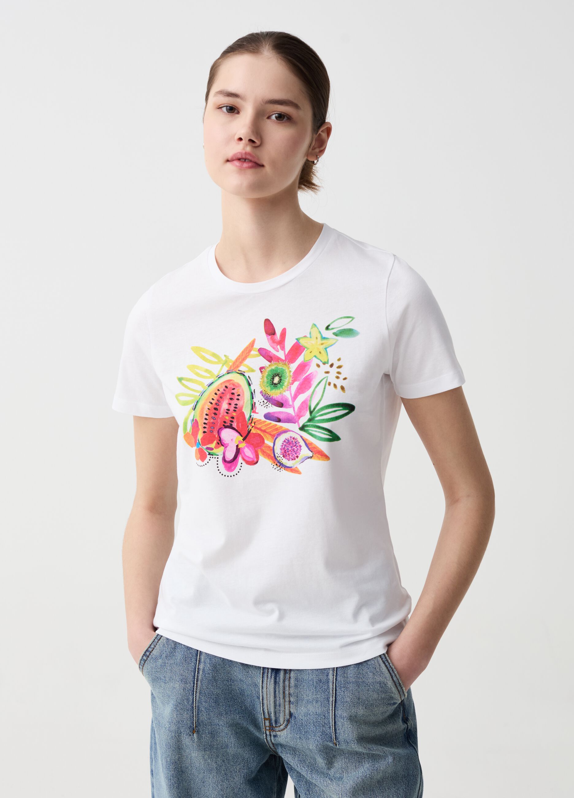 Ovs T-shirt con illustrazione grafica by Magda Azab