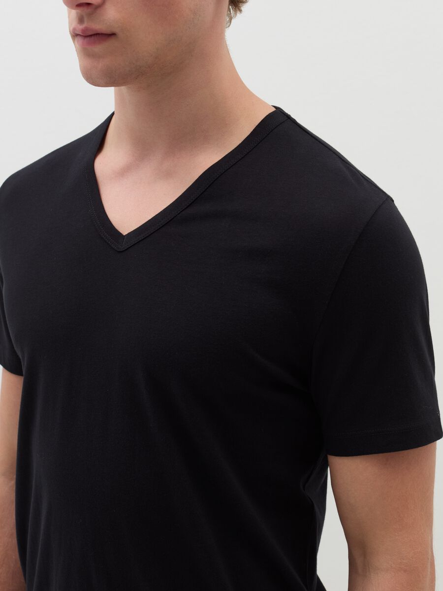 Two-pack V-neck undershirts in jersey_1