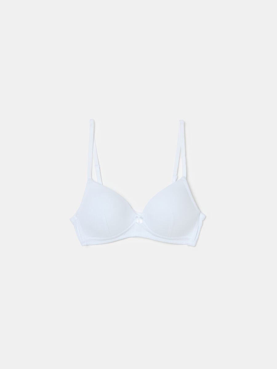 The Triangle stretch cotton triangle bra_4