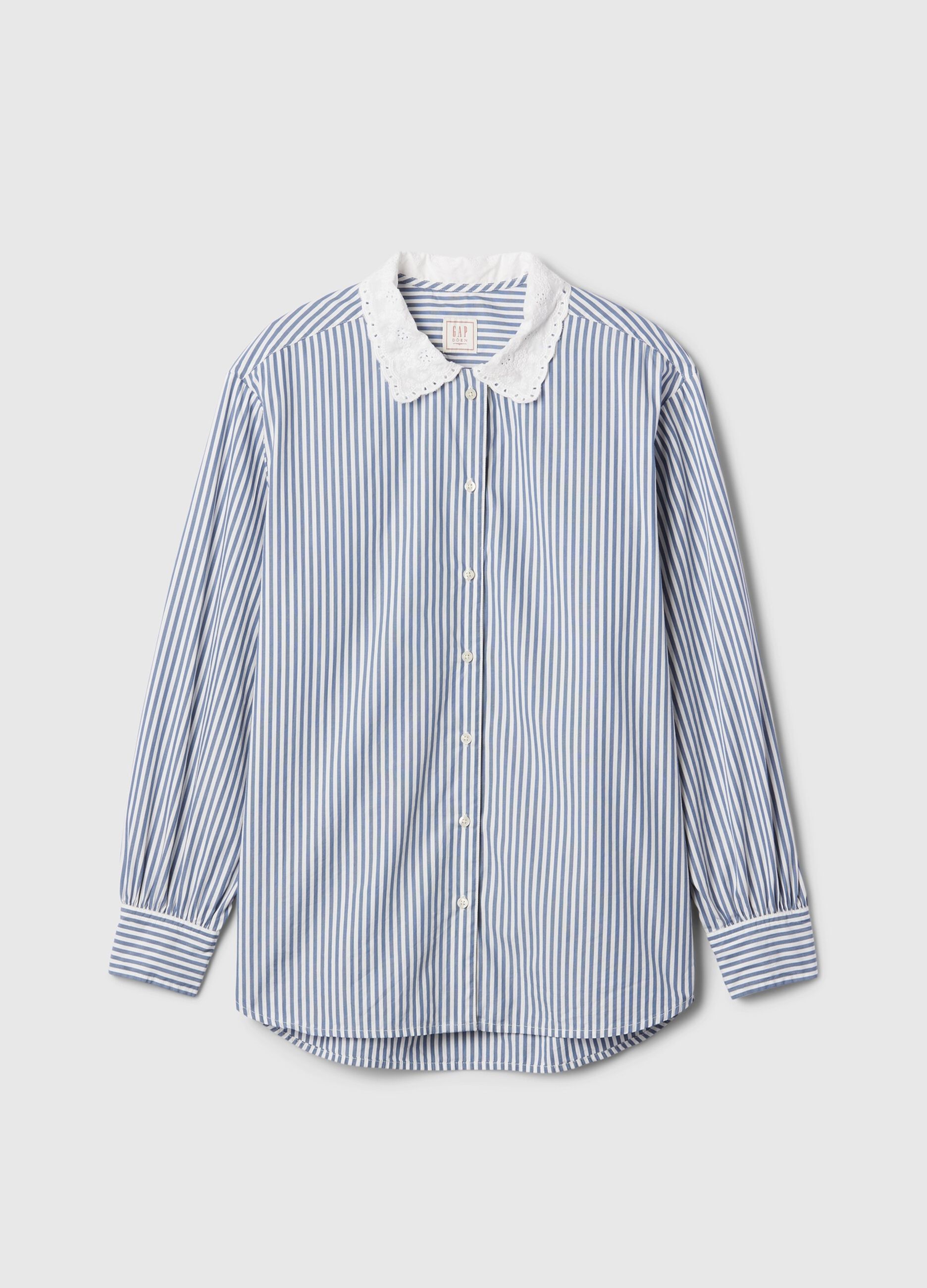 GAP for DÔEN shirt with collar in broderie anglaise