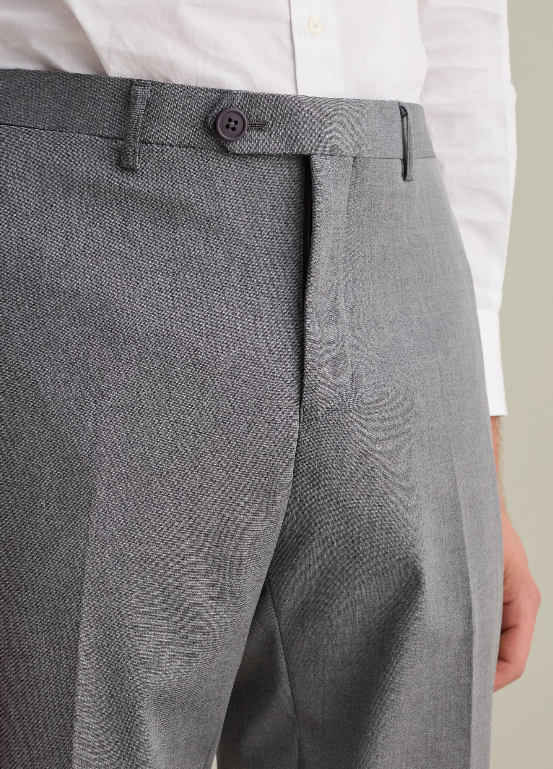 Slim-fit trousers in viscose blend