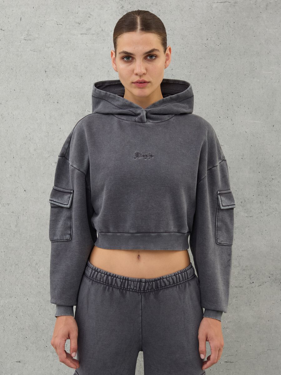 Crop Cargo Hoodie Vintage Grey_3