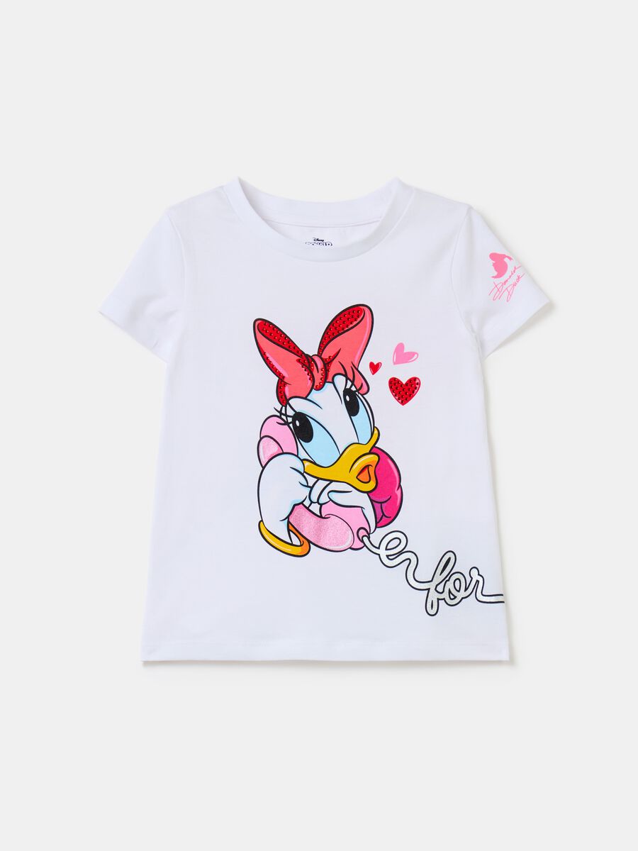 T-shirt with Daisy and Donald Duck print_0
