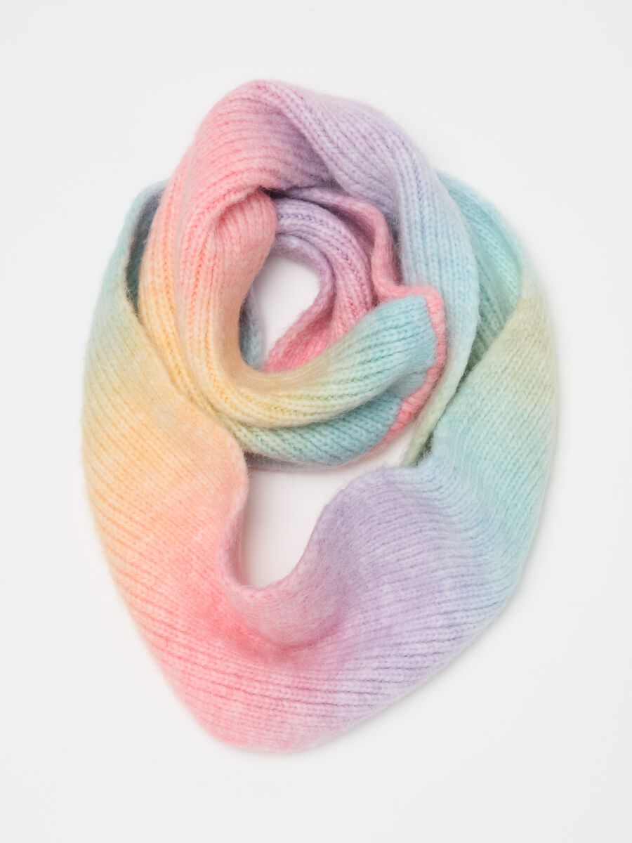 Dip-dye loop scarf_0