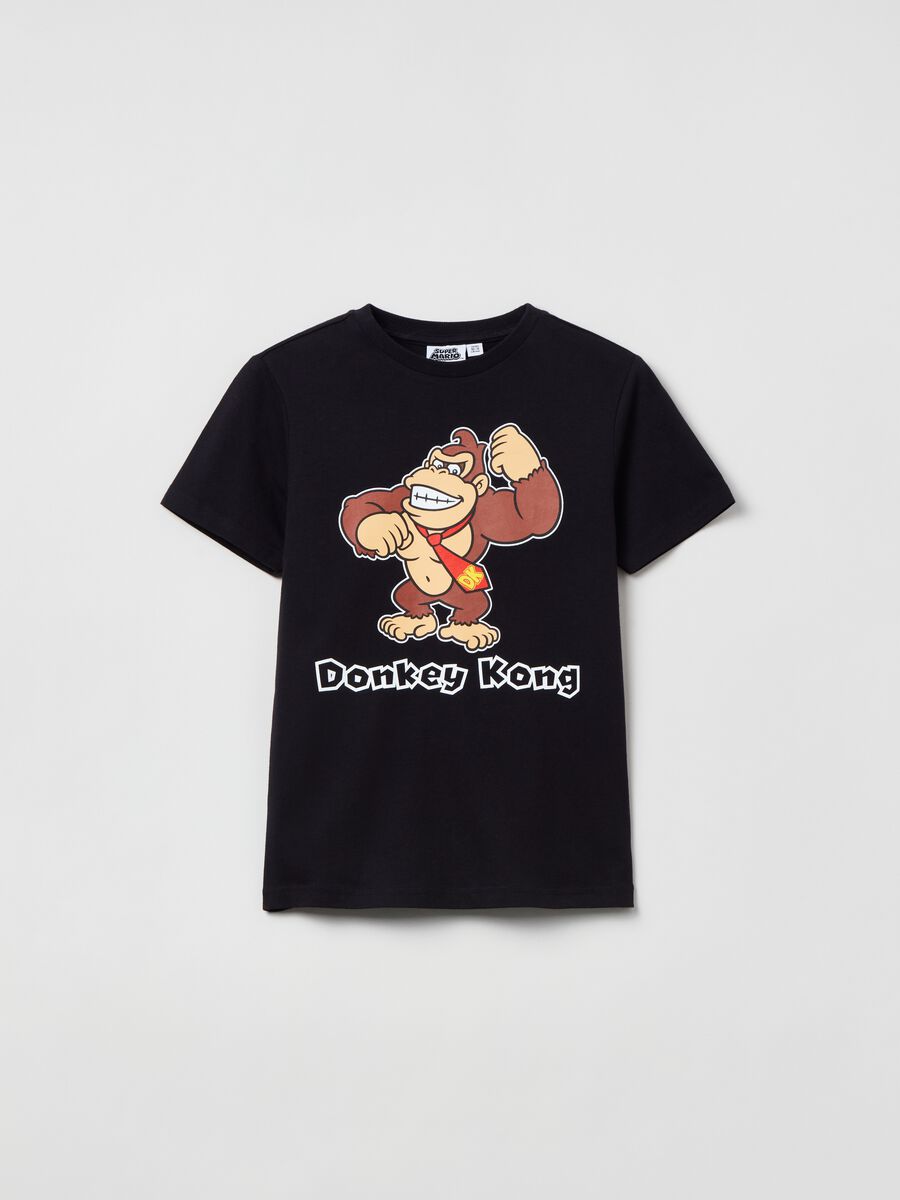 T-shirt stampa Super Mario World Donkey Kong_0