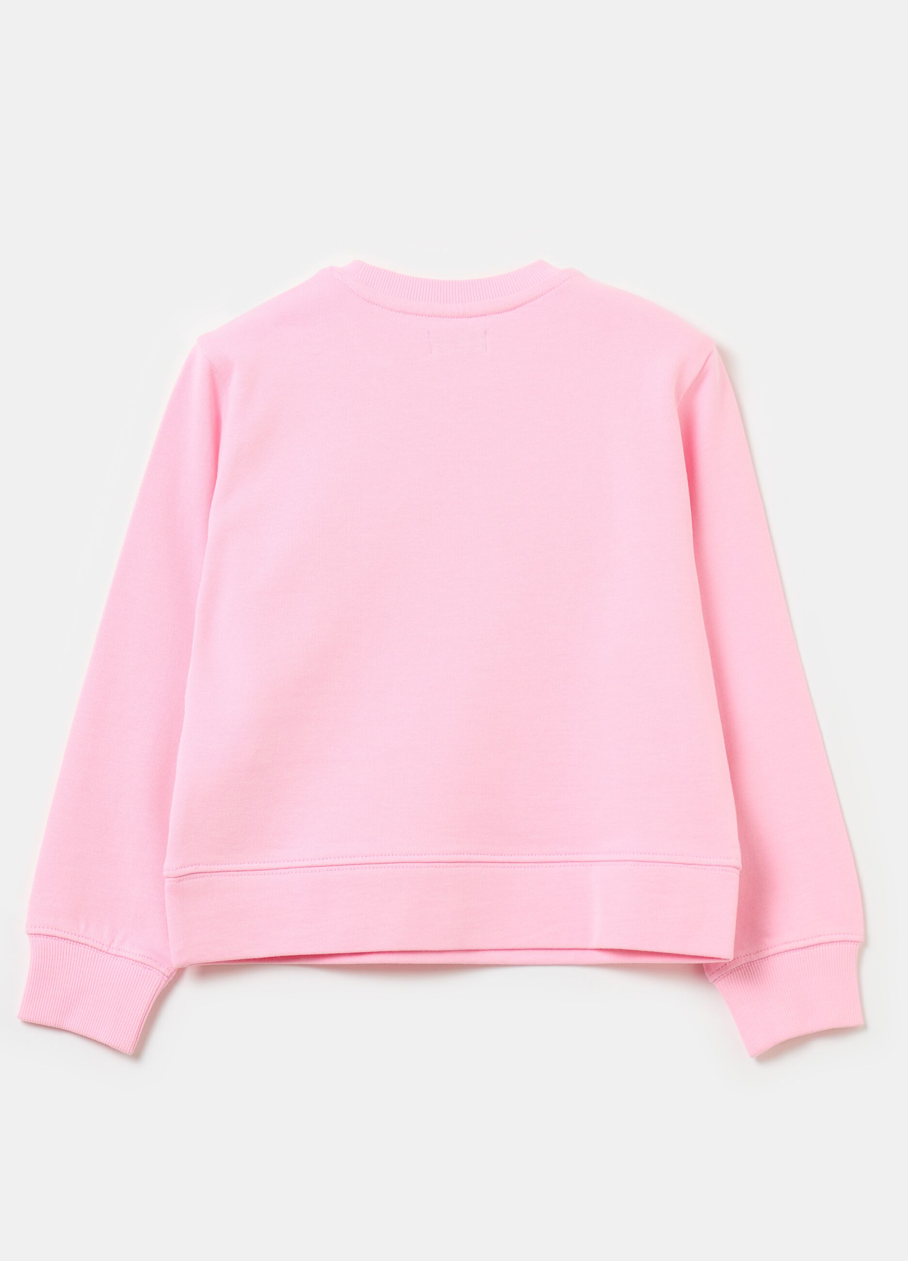 Solid colour sweatshirt in French terry