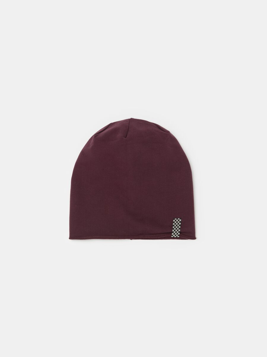 Solid colour hat in French terry_0