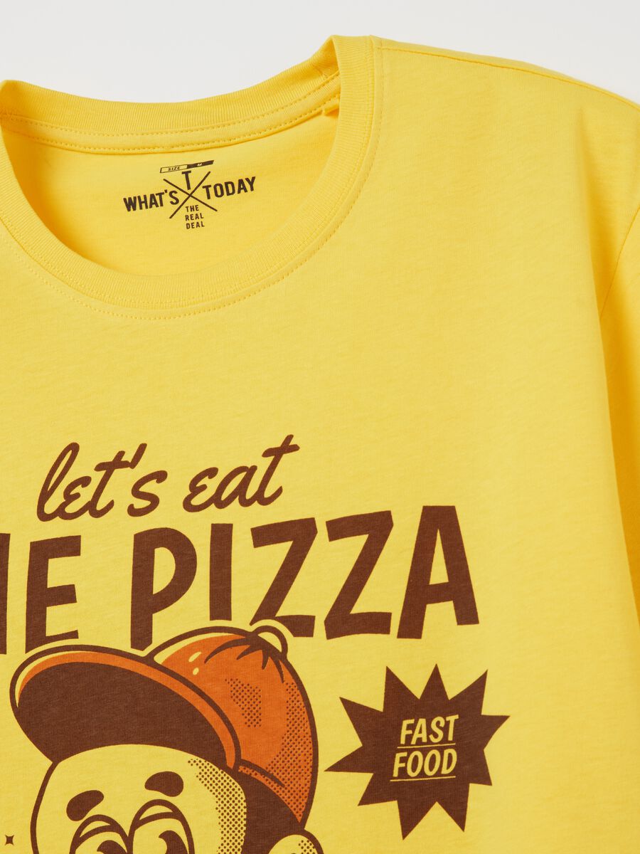 T-shirt with fast food print_1