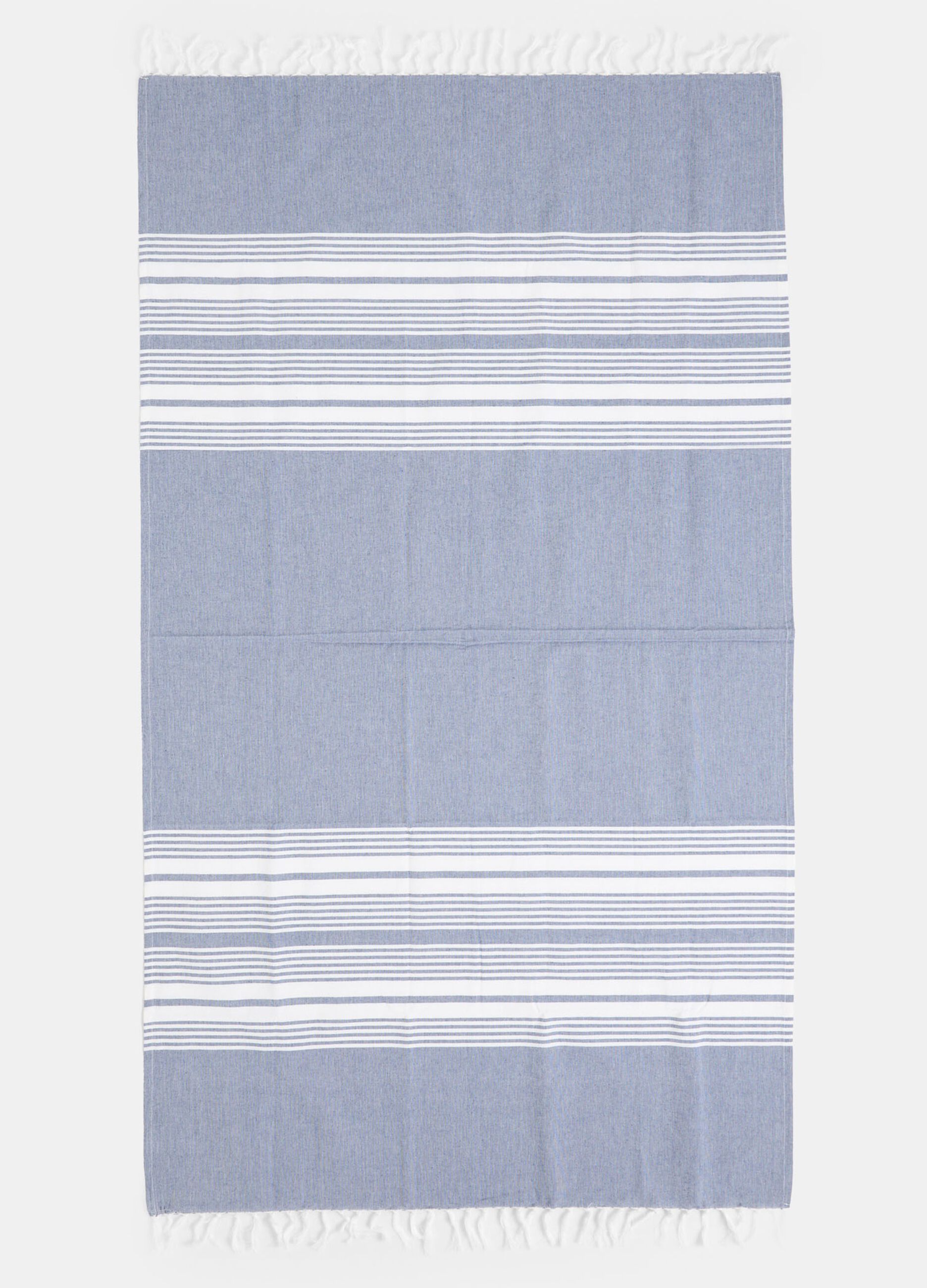 Striped beach towel in cotton