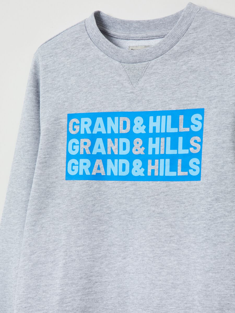 French terry sweatshirt with Grand&Hills print_2