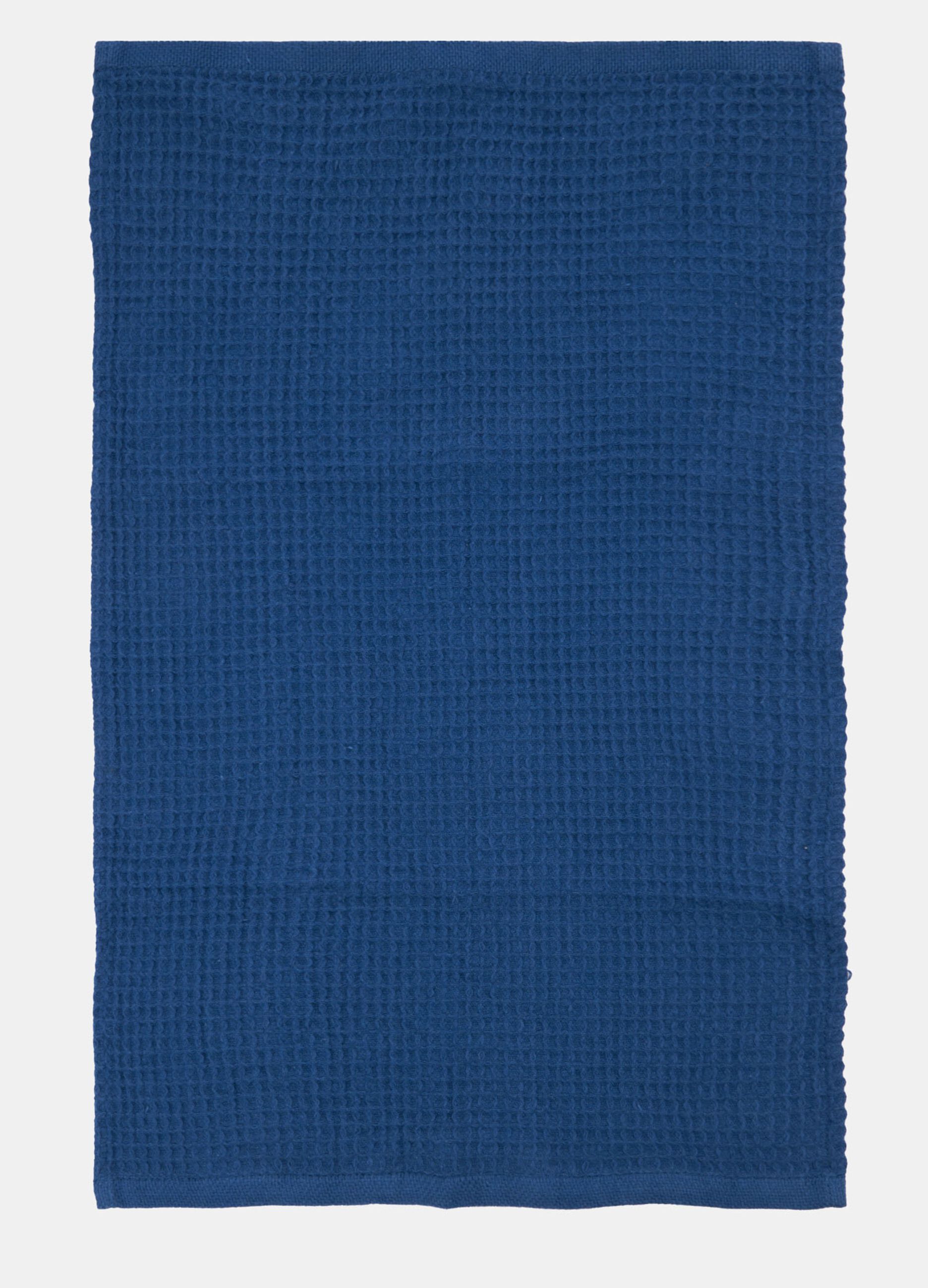 Waffle guest towel in viscose blend cotton