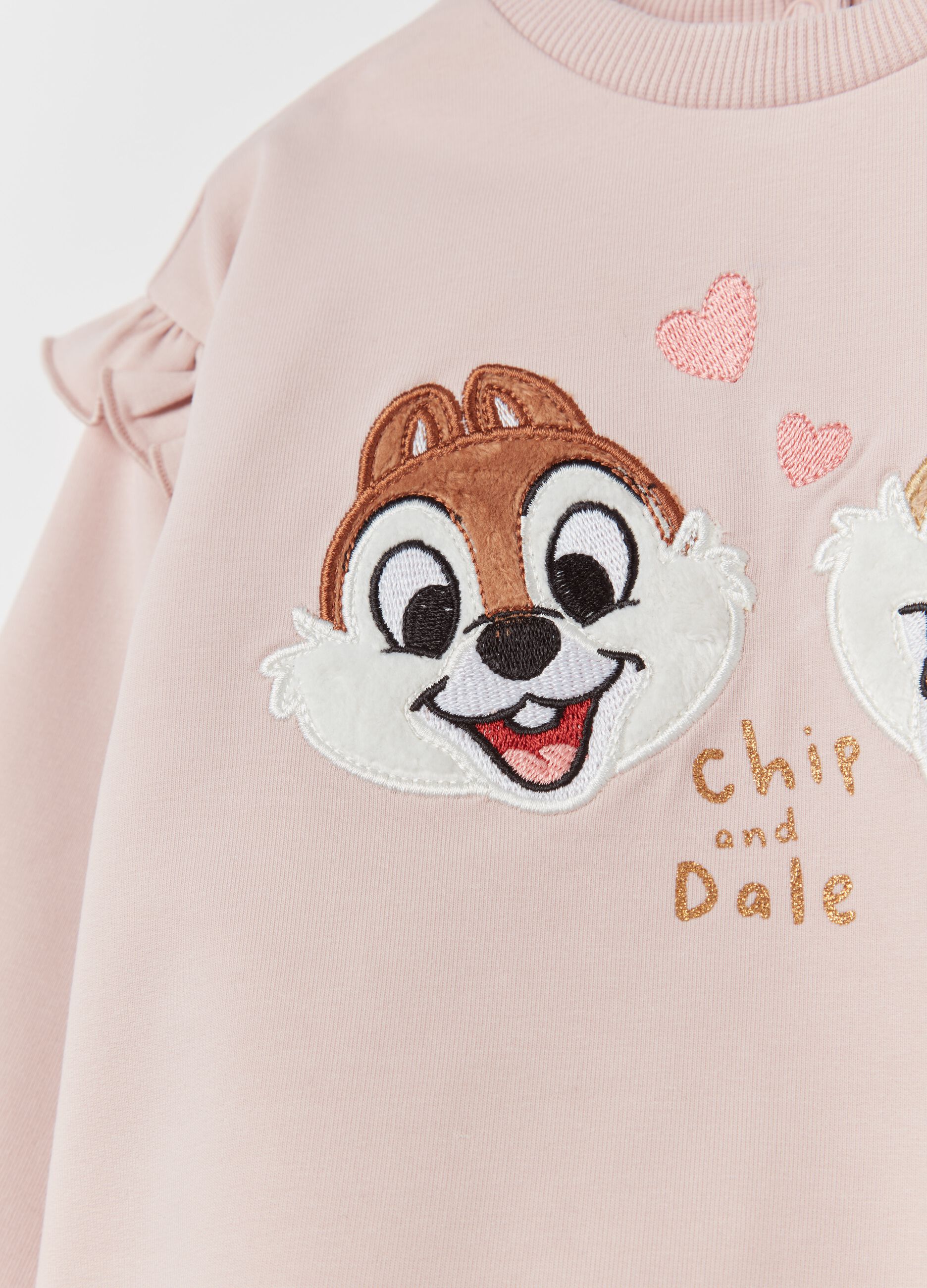 Jogging set with Chip ‘N’ Dale patch and flounce