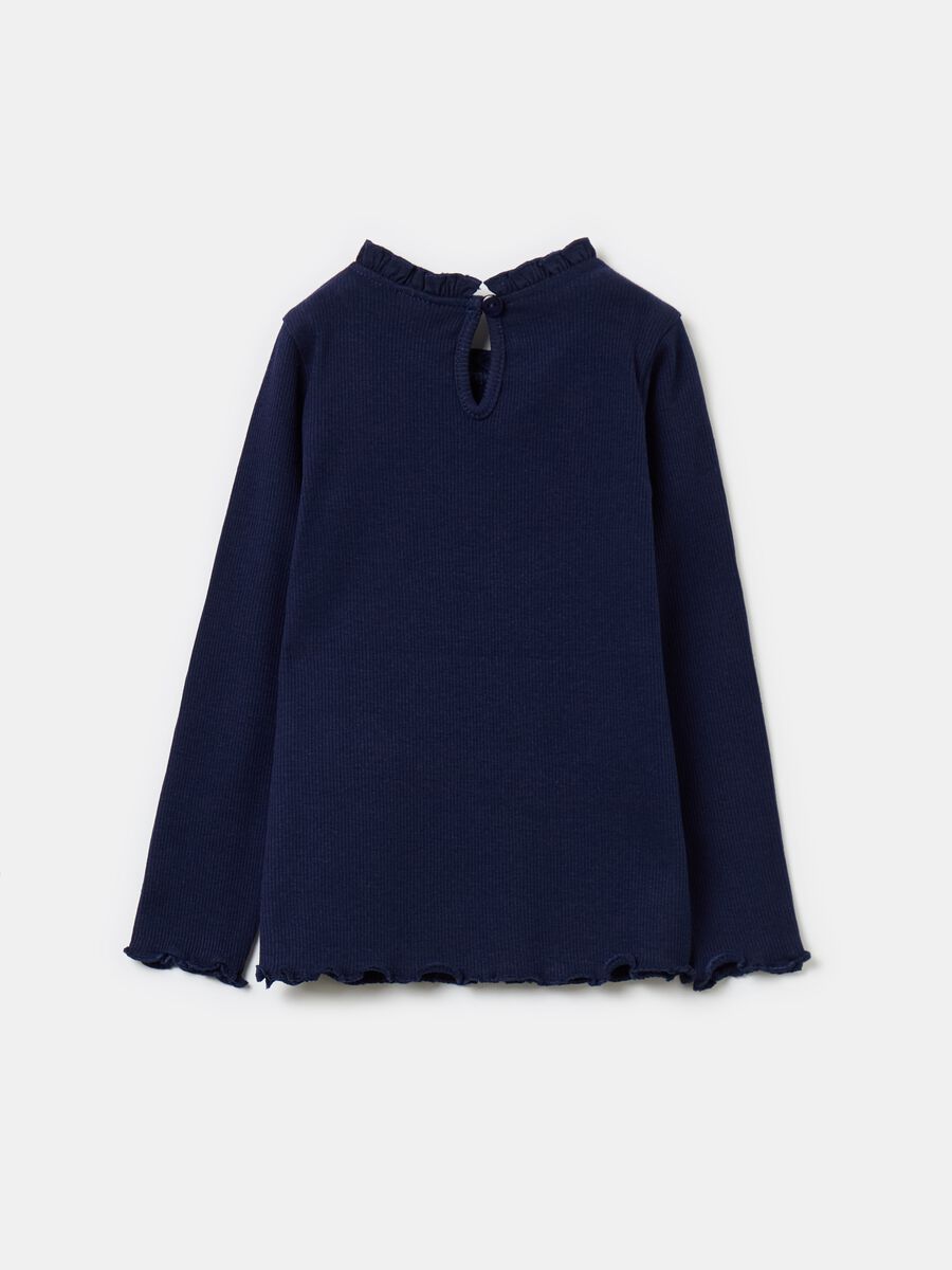 Long-sleeved T-shirt with frills_1