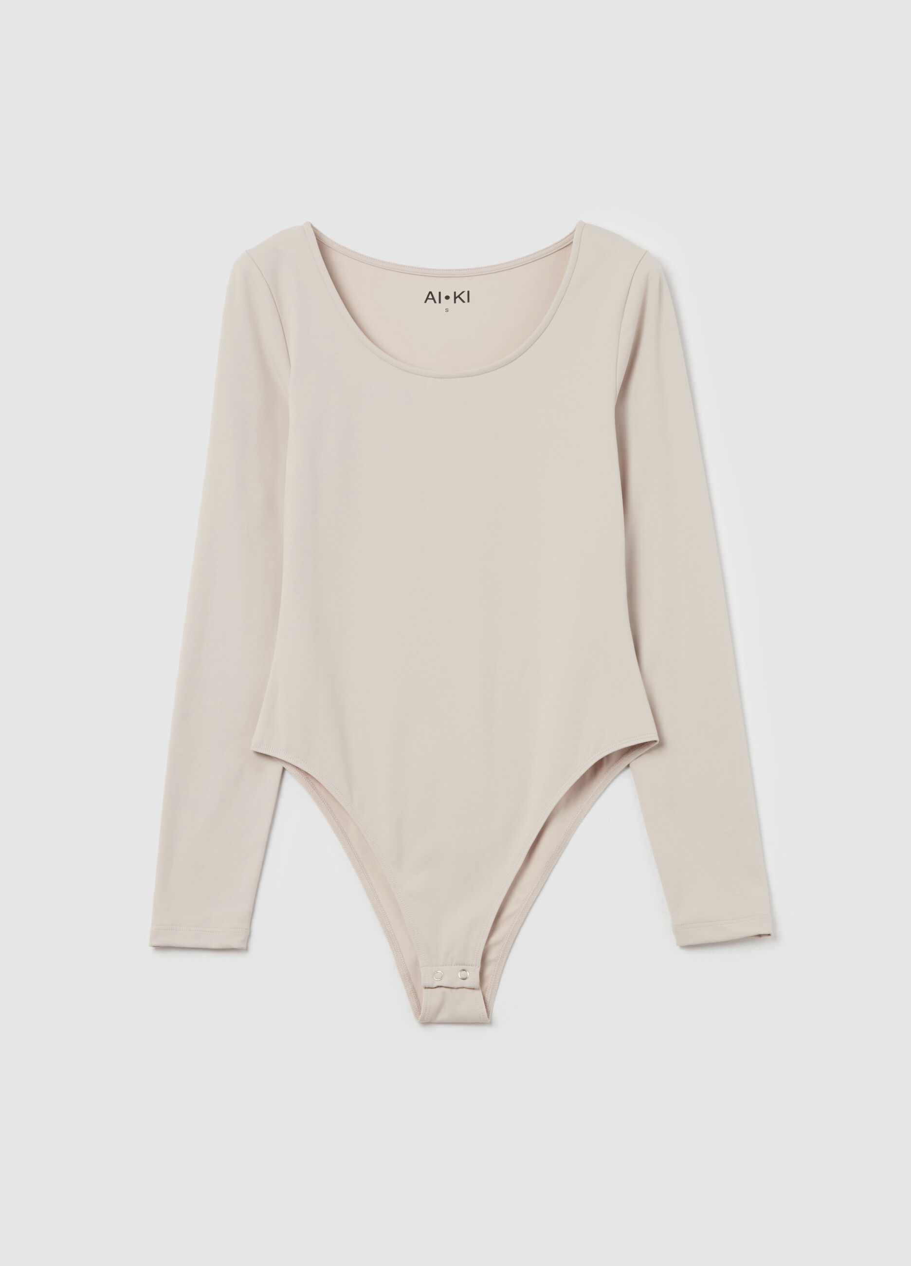 AI•KI bodysuit with long sleeves