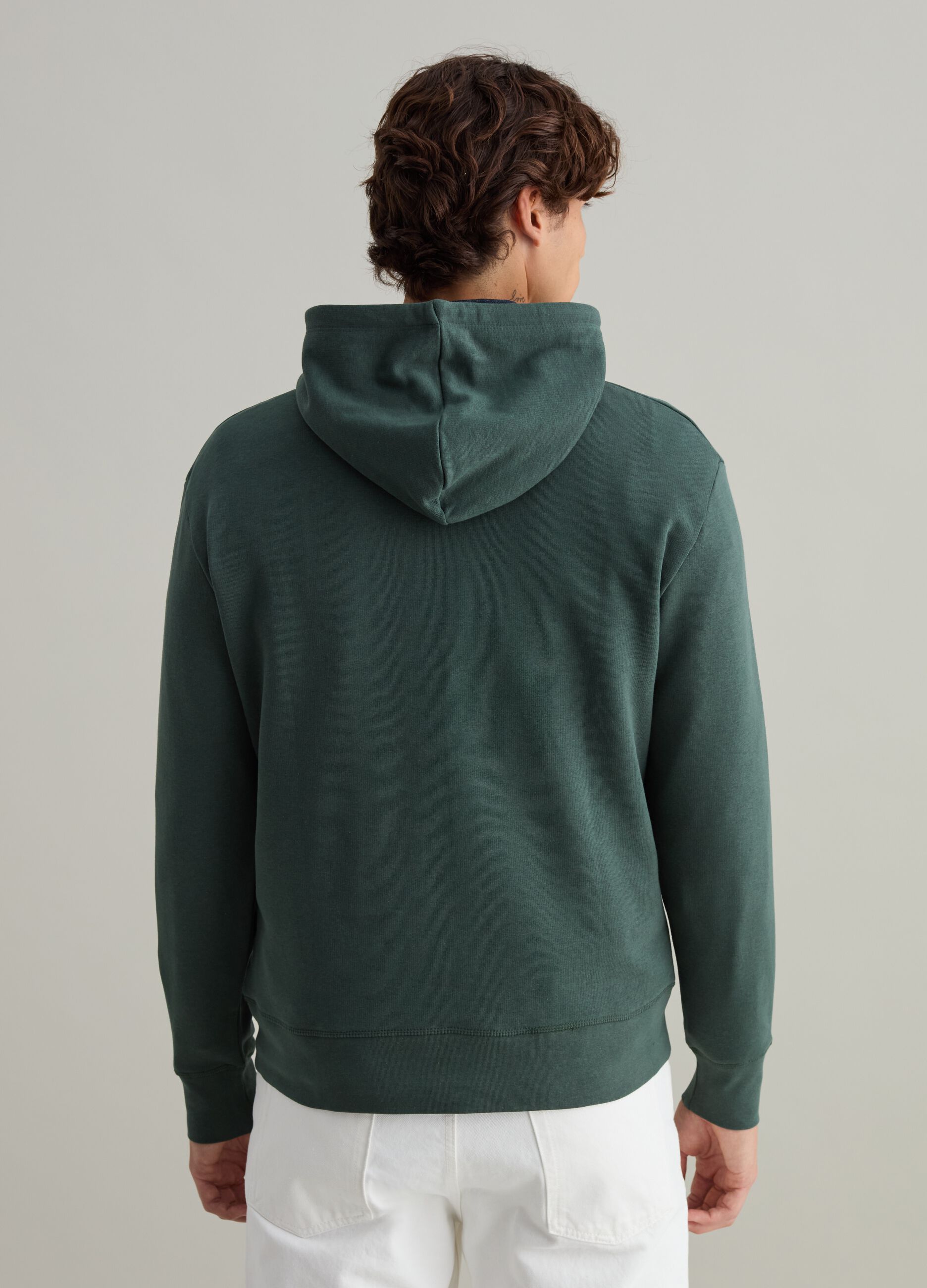 Hoodie with V detail