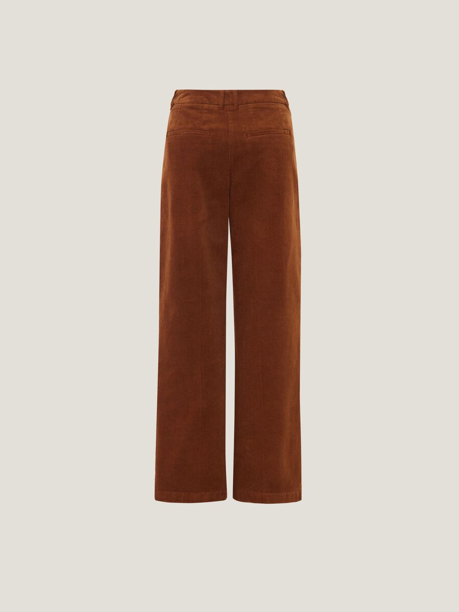 Straight-fit trousers in corduroy_4