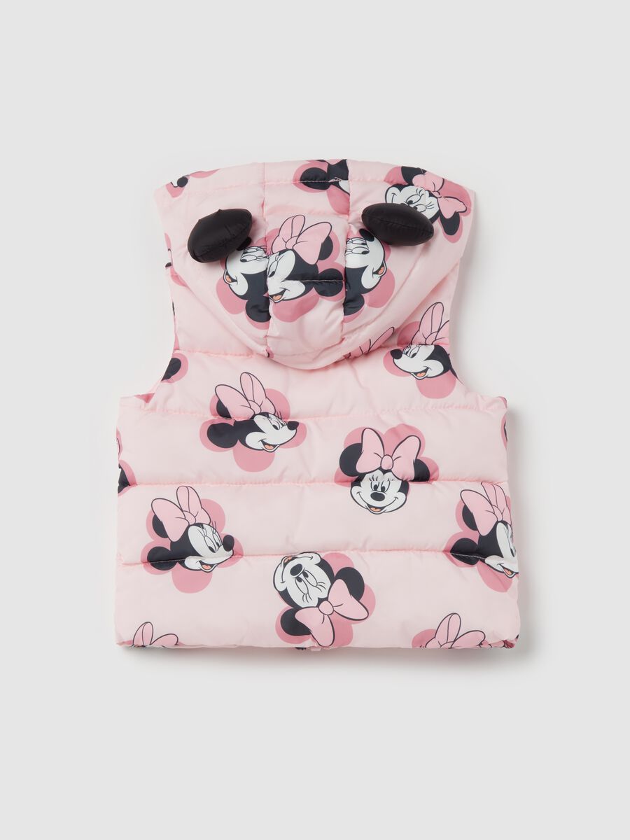 Quilted gilet with Minnie Mouse print_1